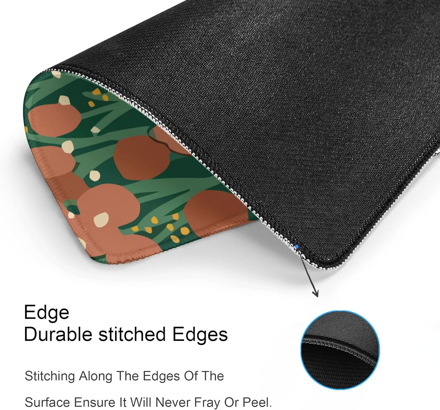 Cute Cat Square Mouse Pad,Aesthetic Anime Cat Mouse Pads for Wireless Mouse Desk Accessories,10"X8" Travel Mousepad with Non-Slip Rubber Base, Stitched Edge Mouse Pads for Desk,Computers,Laptop,Office - S-1 image number 4