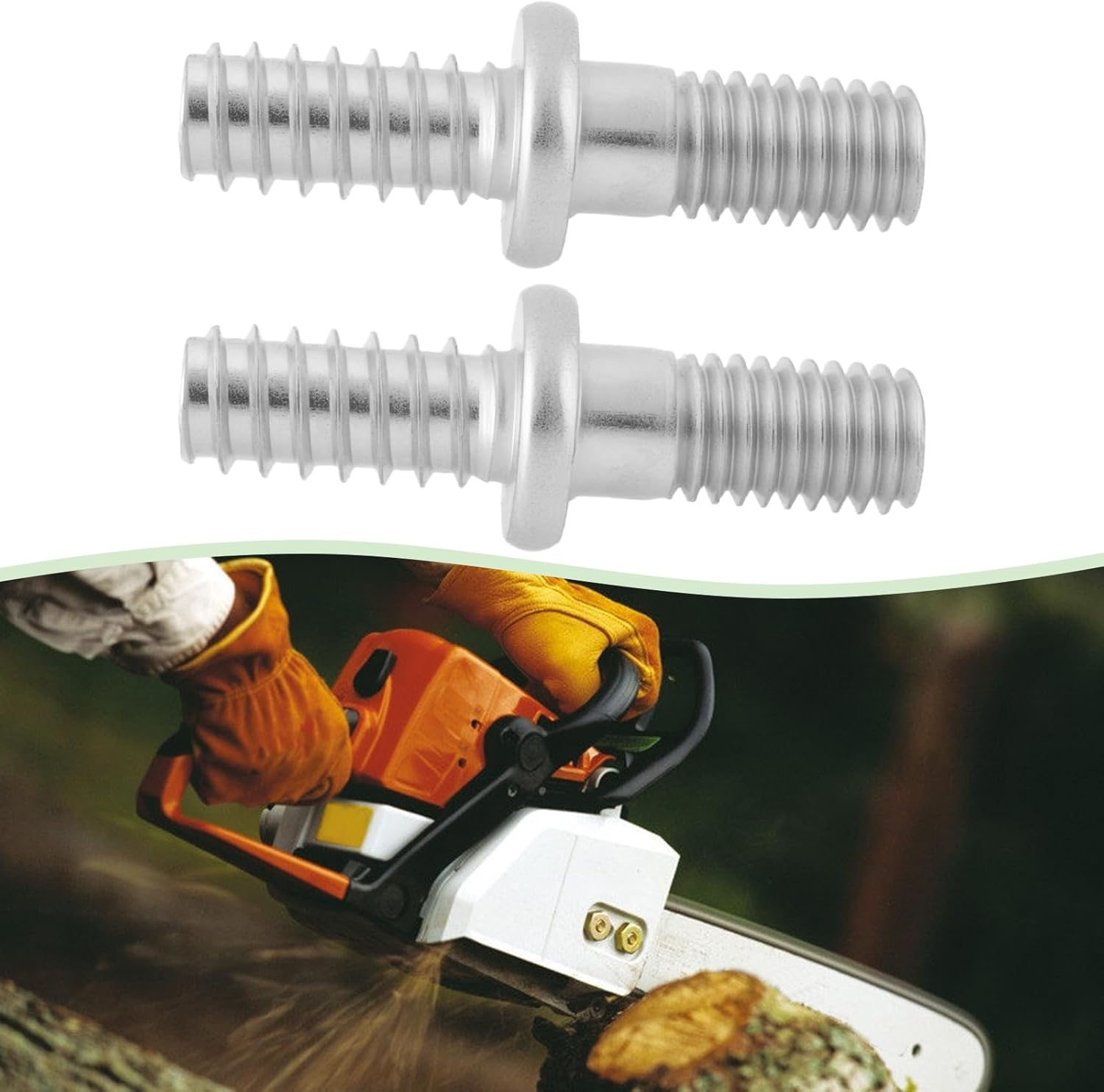 VGOL 2 Pieces Collar Screw Stud Chainsaw Bar Stud 1123-664-2405 Compatible with Stihl 210 250 023 021 025 211 017 018 170 180 Chainsaw image number 3