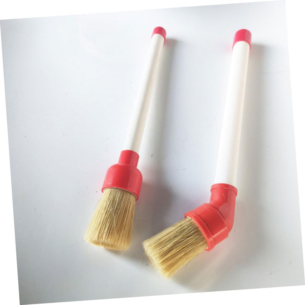 TOGEVAL 2Pcs Car Tire Grease Brush with Soft Bristles for Efficient Cleaning and Maintenance Compact Wheel and Rim Cleaning Tool for All Vehicle Tires Portable Automotive Detailing Brushes image number 4