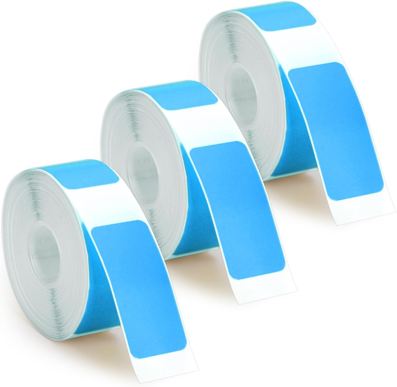 3 Rolls Label Maker Tape for Phomemo D30, Label Printer Paper Stickers Waterproof Thermal Self-Adhesive Label Thermal Paper for Label Maker Machine for Home Office School (Red, 12Mm X 22Mm)