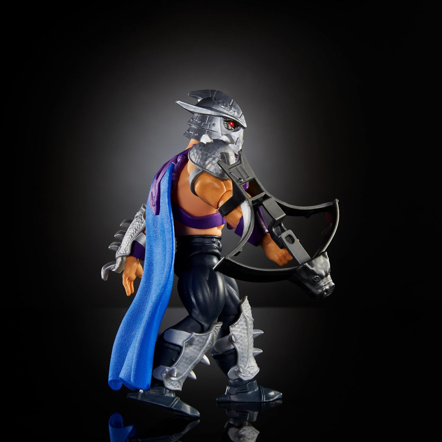 Masters of the Universe Turtles of Grayskull Shredder Action Figure Toy 16 Points of Motion TMNT and Motu Crossover Villain HTH10 image number 3
