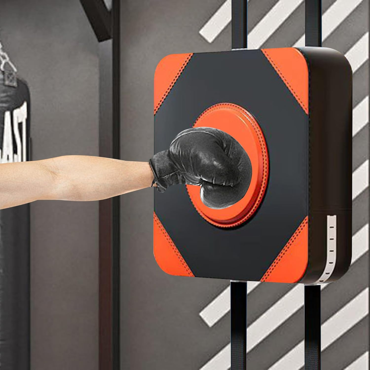Wall Mounted Boxing Punching Bag - 30X30Cm Wall Punching Pad Focus Target for Sanda Practice, Martial Arts, Sports Training and Exercise image number 5