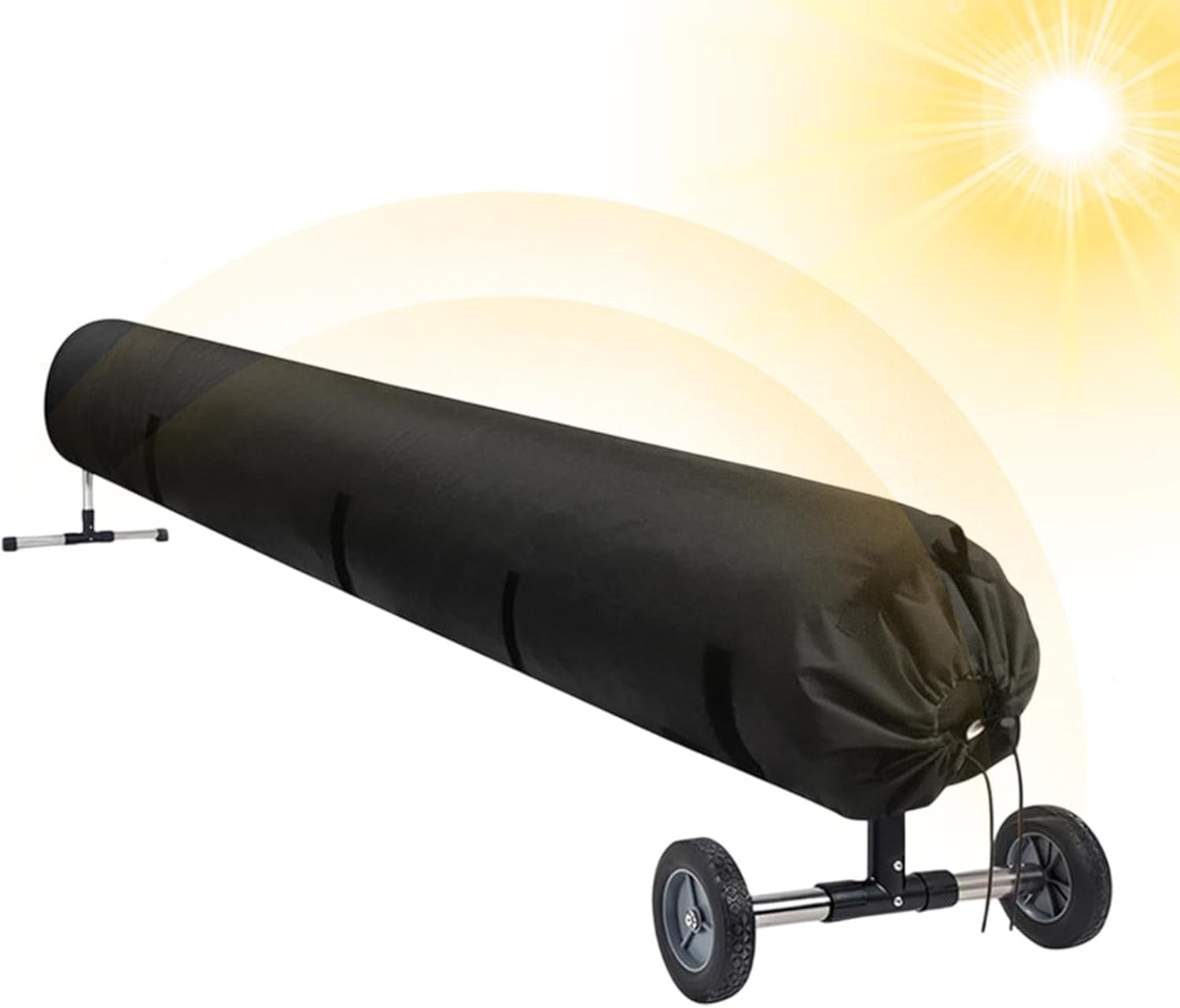 Swimming Pool Solar Roll Cover, Winter Cover, Waterproof Solar Cover, Pool Solar Blanket, Reel Cover, , Easy to Clean for Pool Accessories (16 FT: 490 Cm) - 16Ft:490Cm image number 6