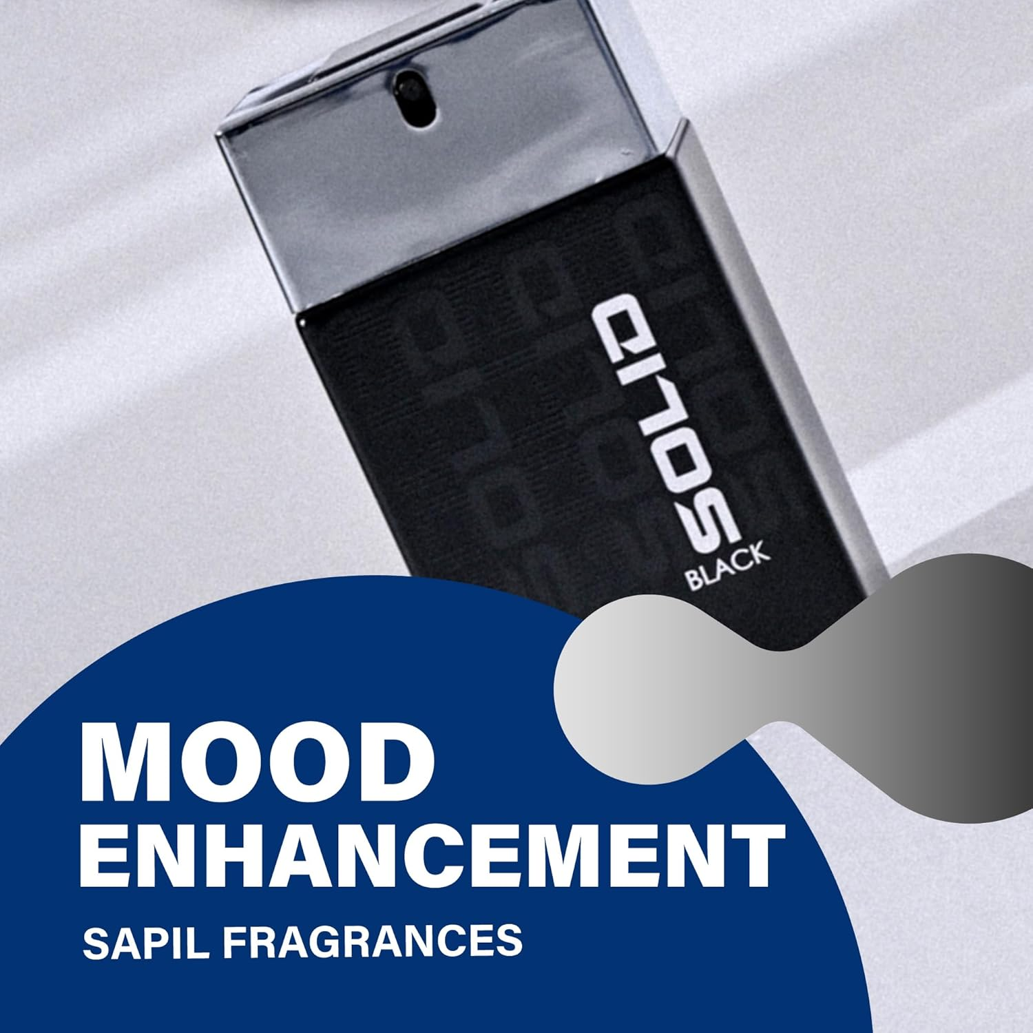 Sapil Solid Black - EDT Spray for Men - Powerful and Exotic Eau De Toilette - Long Lasting and Addictive Cologne - Opens with Citrus Notes - Perfect for Date Night or Evening Out - 3.4 Oz image number 1