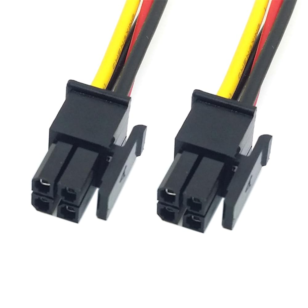 NFHK ATX Molex Micro Fit Connector 4Pin Male to Male Power Cable 60Cm