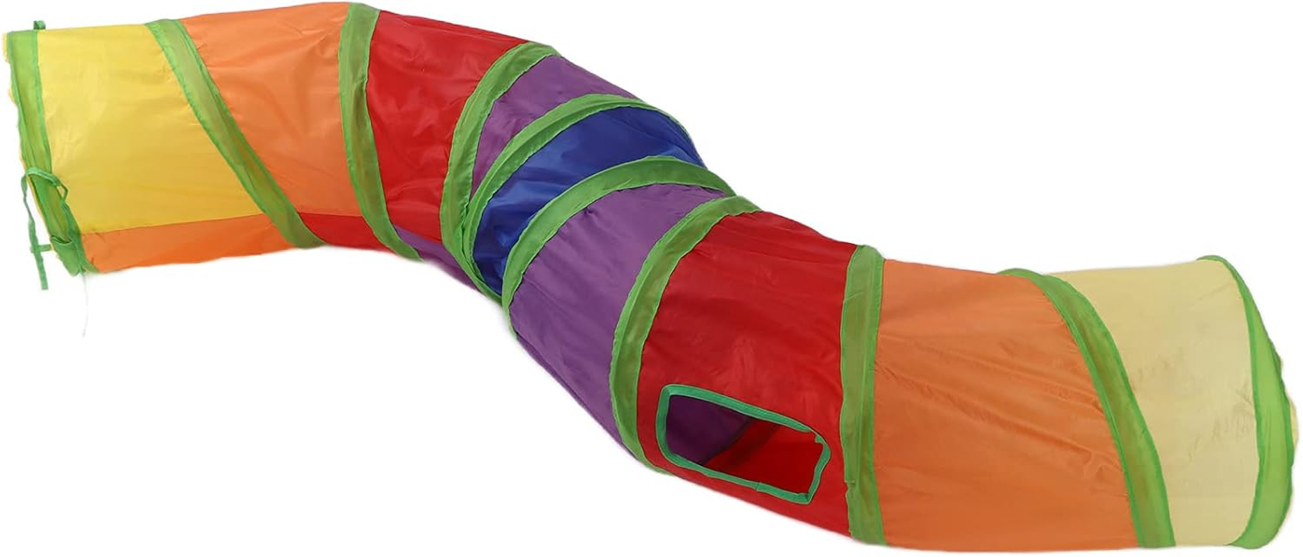 SOULONG Pet Play Tunnel Tube, Pet Tunnel Foldable Cat Dot Tent Collapsible Cat Toy Tube with Interactive Ball and 4 Doors for Kittens Rabbits and Other Small Animals image number 1