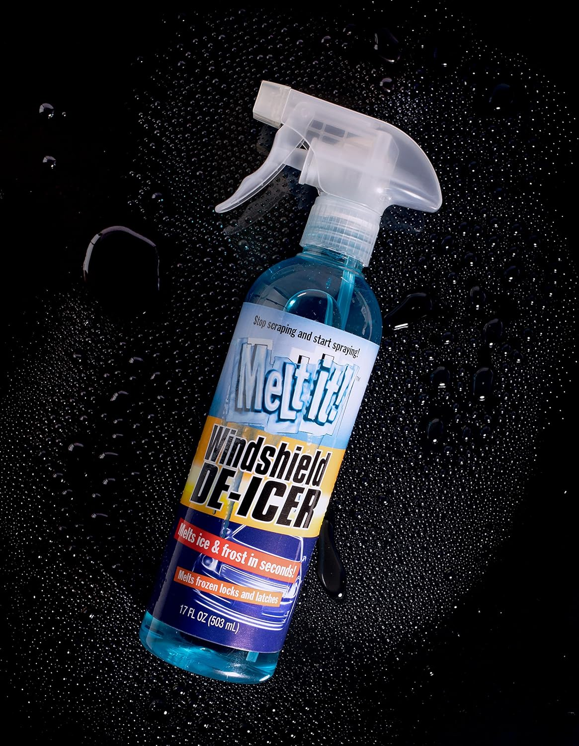 Melt It! Windshield De-Icer. Instantly Melts Ice and Frost in Seconds for Windshields, Windows, Mirrors, Key Locks, Latches and More. No Scraping or Chipping. 17Fl Oz. (17 Oz) image number 5