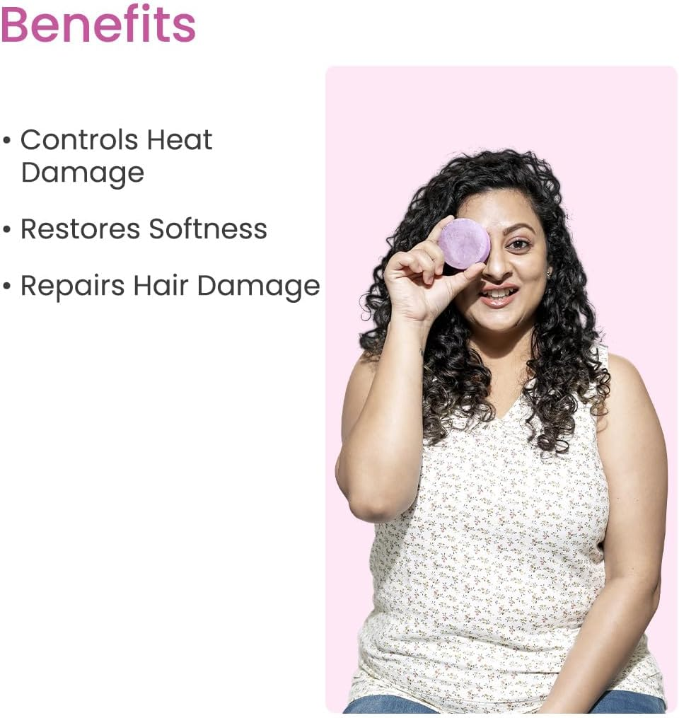 Earth Rhythm Biotin Shampoo Bar with Niacinamide, Ginseng | Restores Suppleness, Adds Shine, Sulfate & Paraben Free, for Rough & Damage Hair (Cardboard) - 80 Gm image number 3