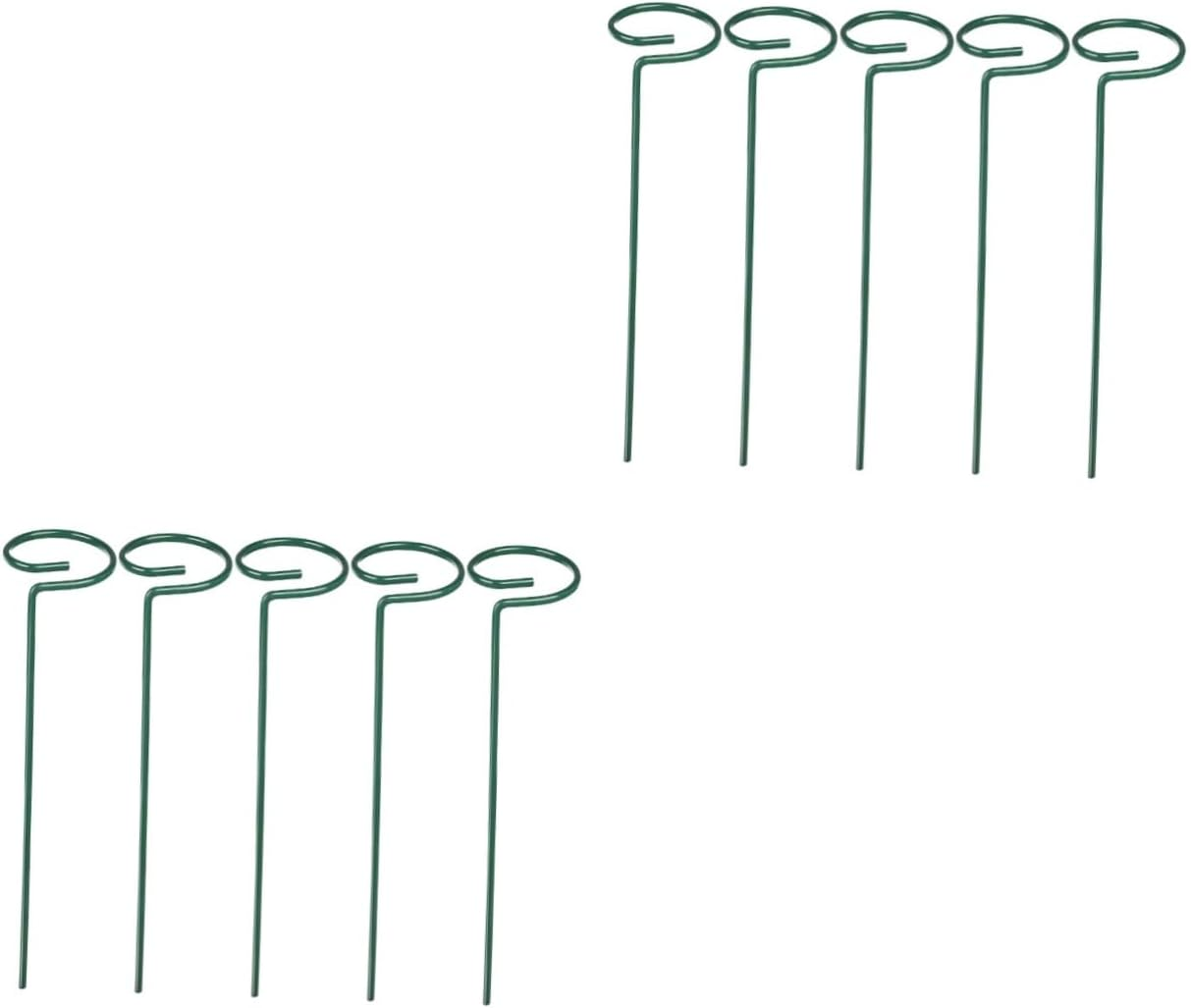 Parliky 2Sets Gardening Plant Stakes Flower Supports Stakes for Climbing Vines 5Pcs*2