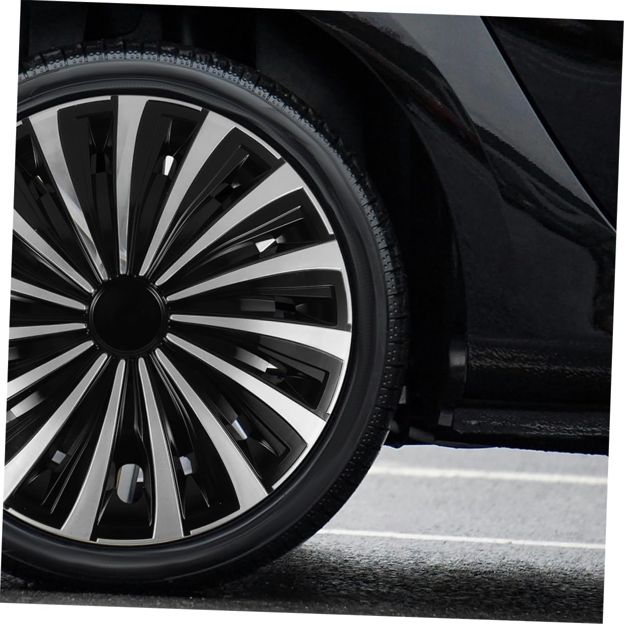 ZUNOXAZ Car Hubcap Wheel Rim Protector Plastic Wheel Rim Cover for Vehicle Hubcaps image number 1