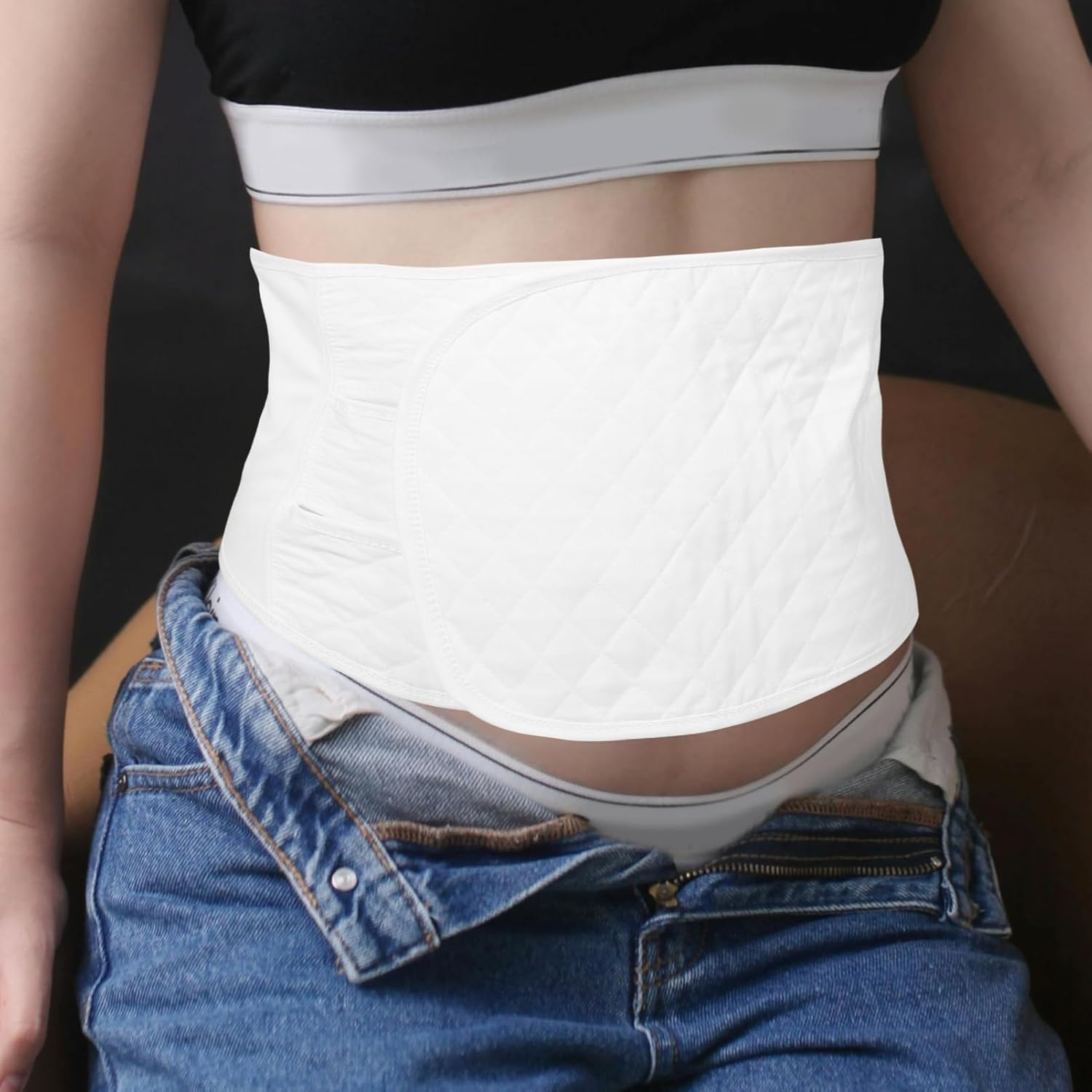 INOOMP Adjustable Maternity Support Belt Pregnancy Belly Band Waist Trainer for Women Comfortable Breathable Lumbar Support