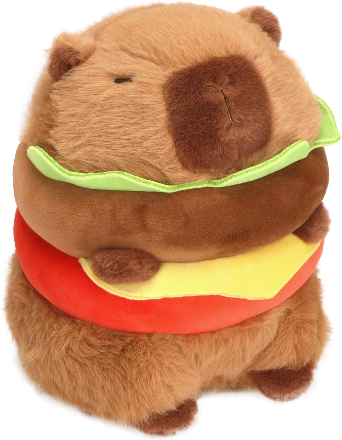 Cute Capybara Plush with Blue Shirt - Capybara Plush Doll Throw Pillow for Boys, Girls, Kids, Adults - Party, Birthday, Christmas