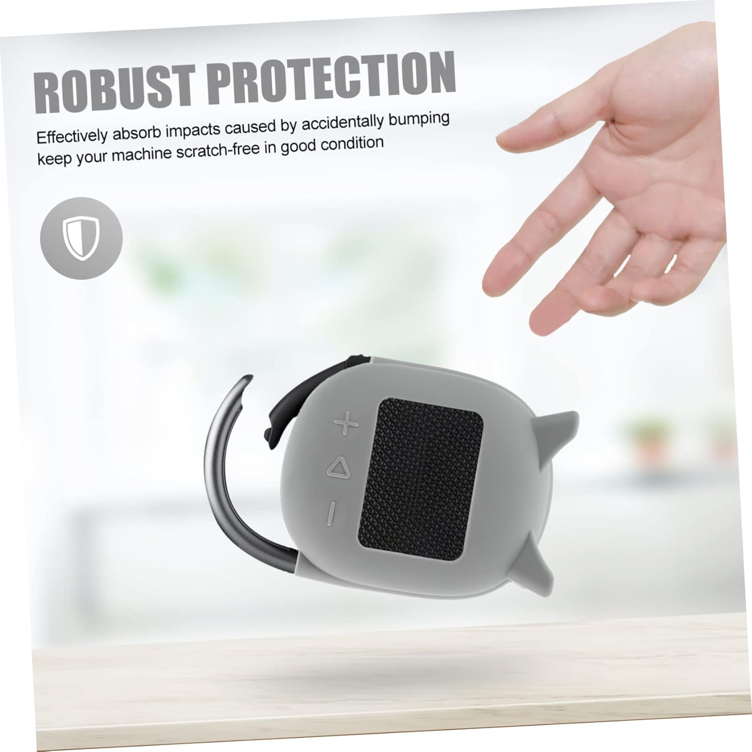 Uonlytech Practical Wireless Speaker Cover Clip Cover Storage Bag Sturdy Protection image number 6