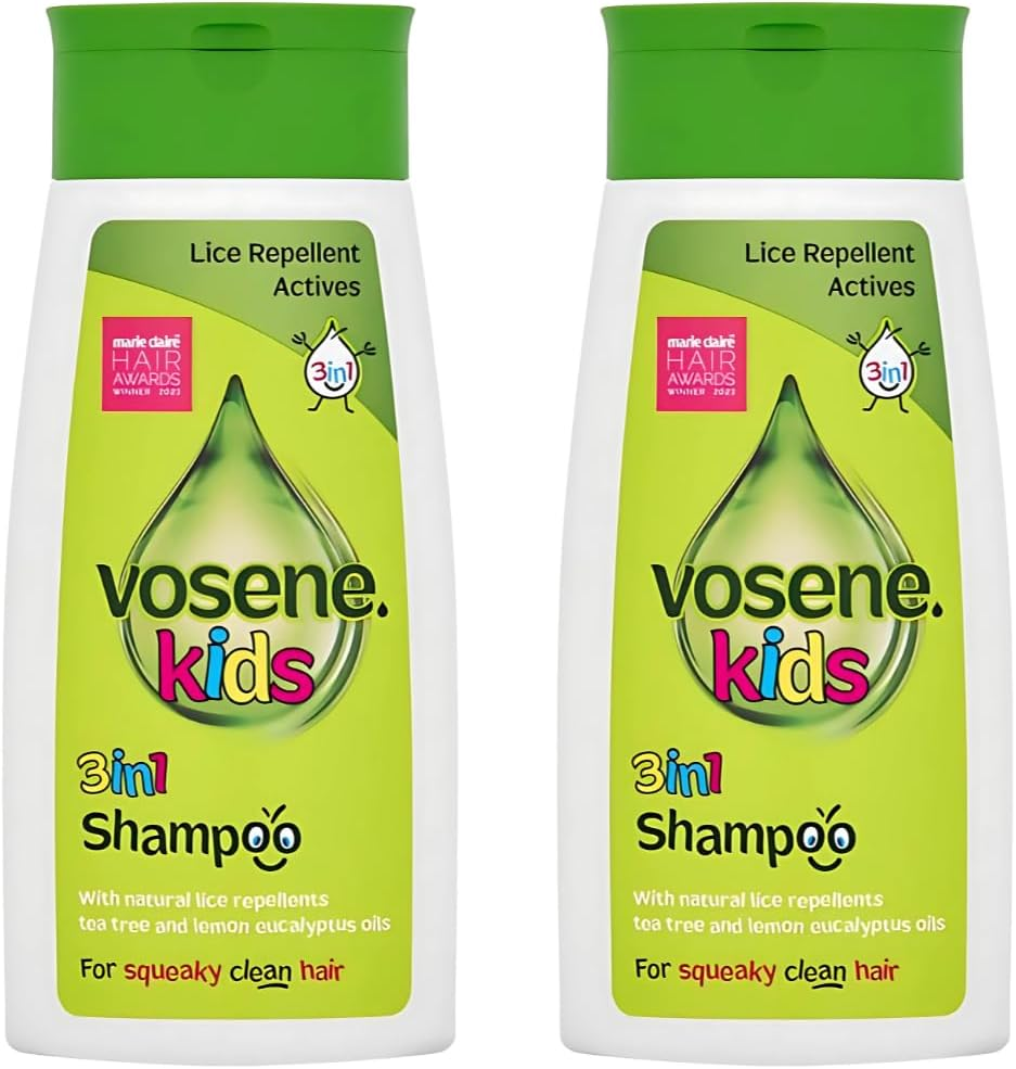 Vosene Kids 3In1 Conditioning Shampoo with Head Lice Repellent (250Ml) - Pack of 2 by Vosene