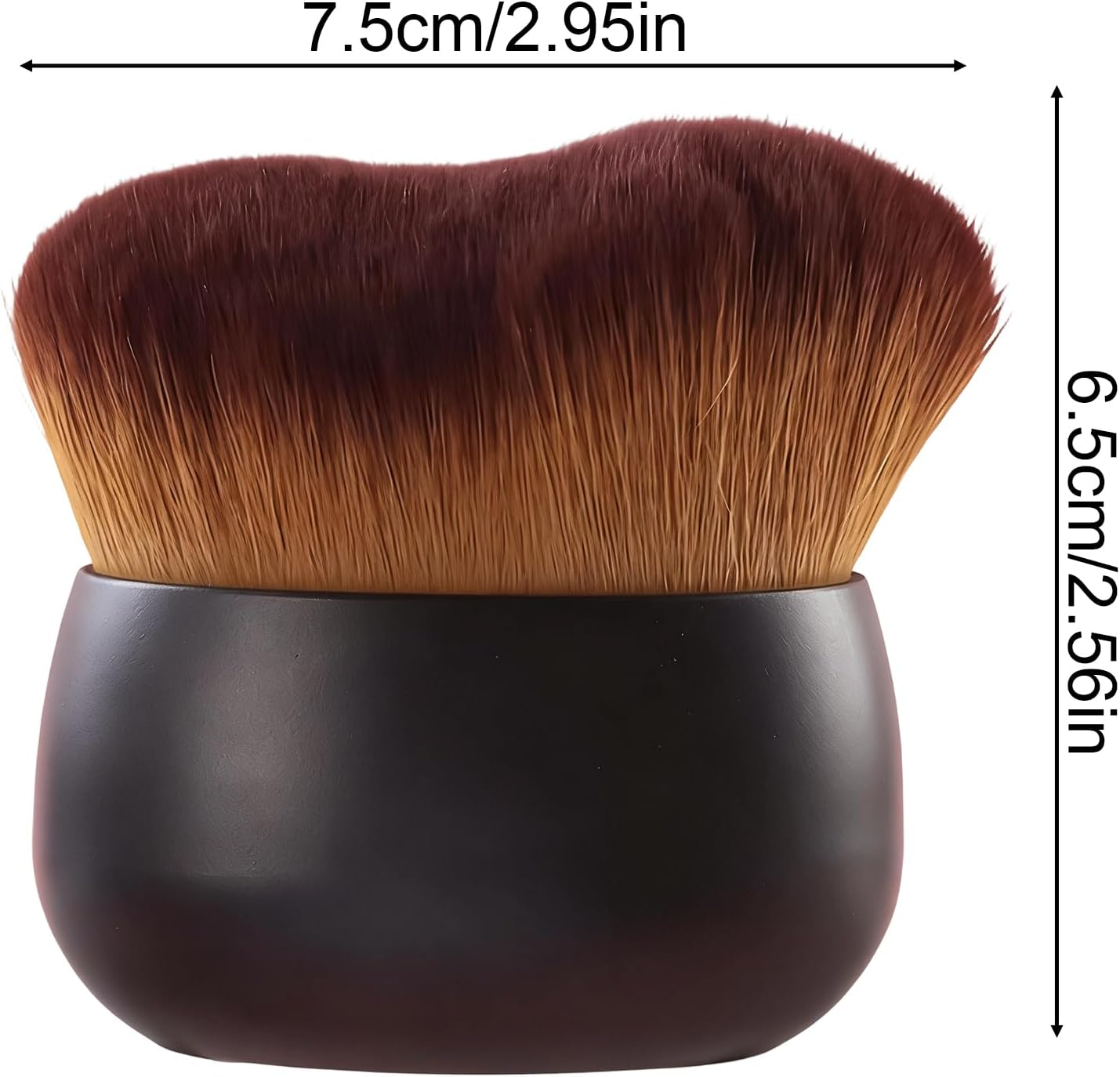 Ylnailky Self Tanner Brush - Wide-Headed Extra Large Soft Dense Bristles Tanning Applicator - Body Makeup Tan Blending Brush | for Neck Arm Leg Concealer Contouring - Rose Gold image number 3