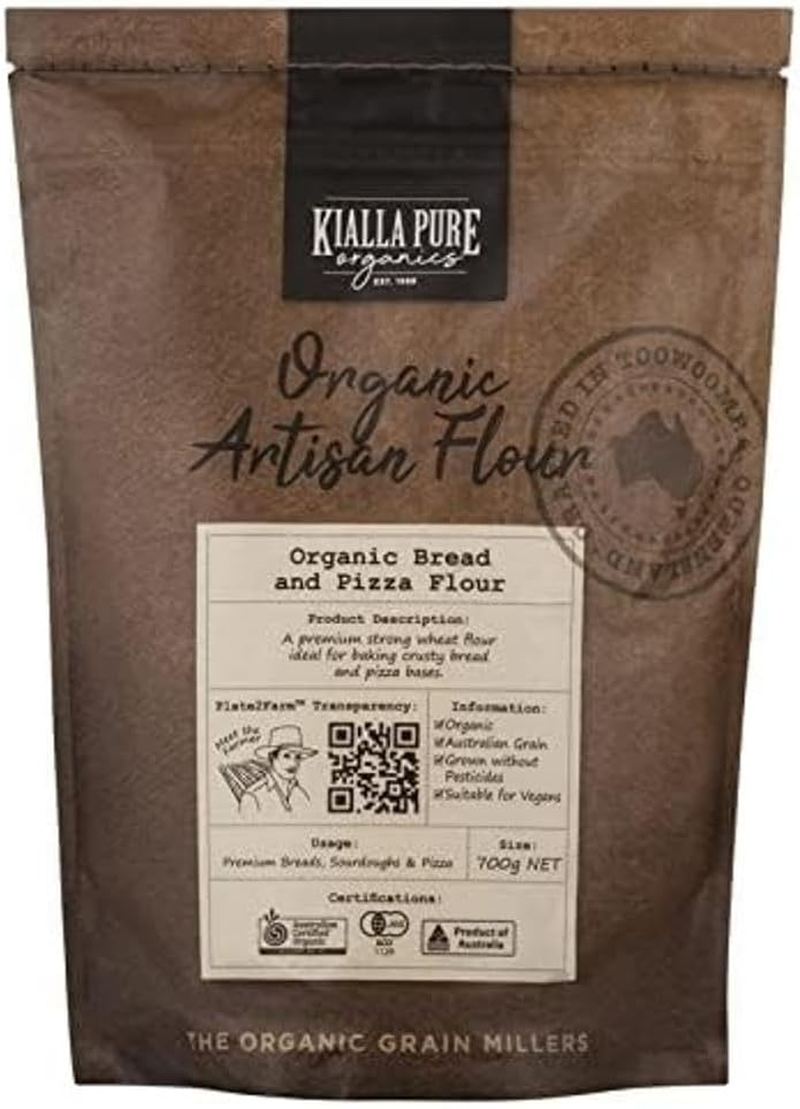 Kialla Pure Organics Organic Bread and Pizza Flour, 700 G image number 1