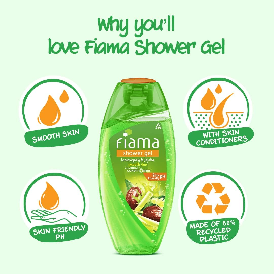 Fiama Di Wills Lemongrass and Jojoba Gentle Exfoliation Shower Gel, 250 Ml image number 6