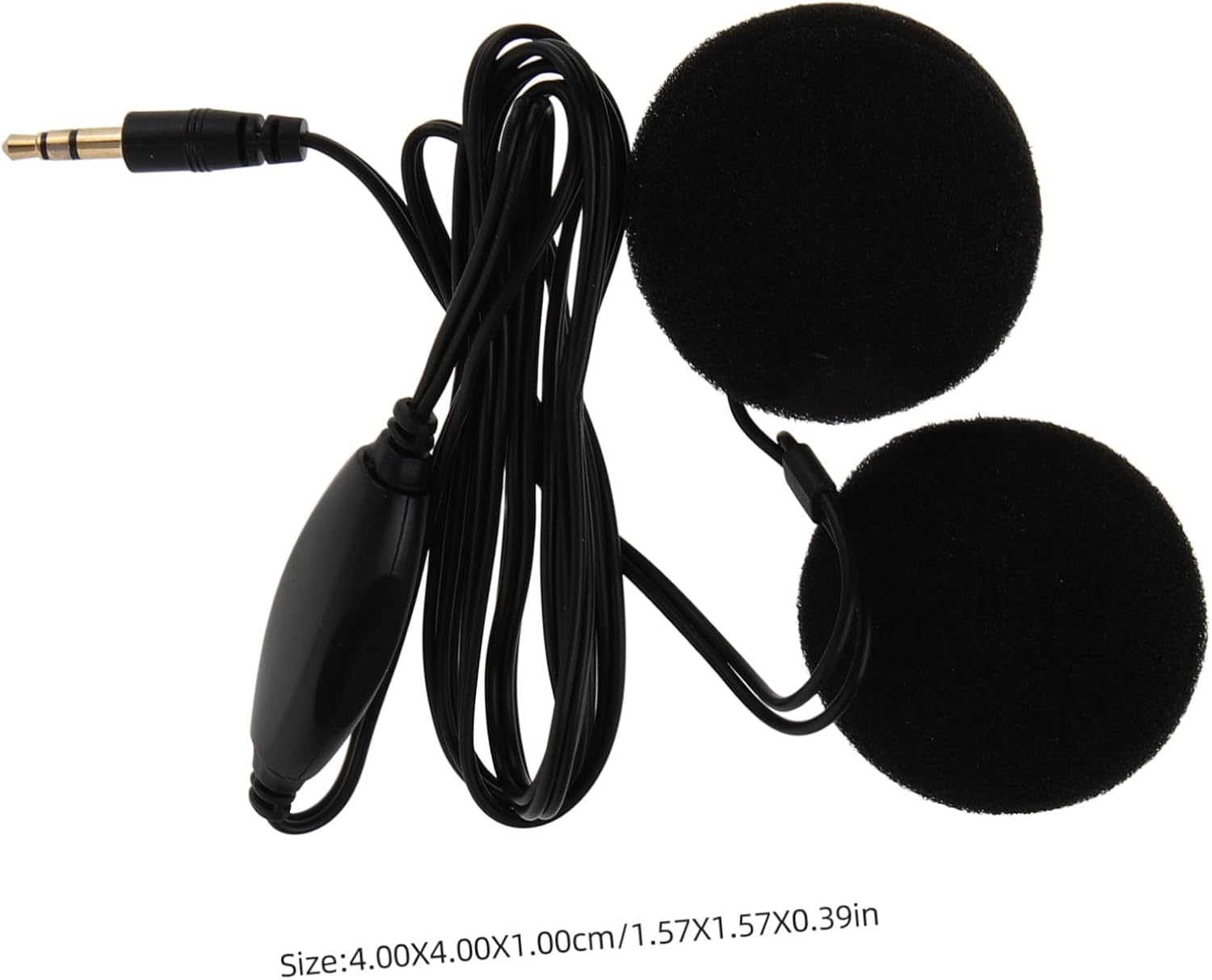 TINEASUR Motorcycle Helmet Earphone with Mic 3.5Mm In-Ear Headset for Outdoor Helmet Communication Gps Navigation Black image number 1