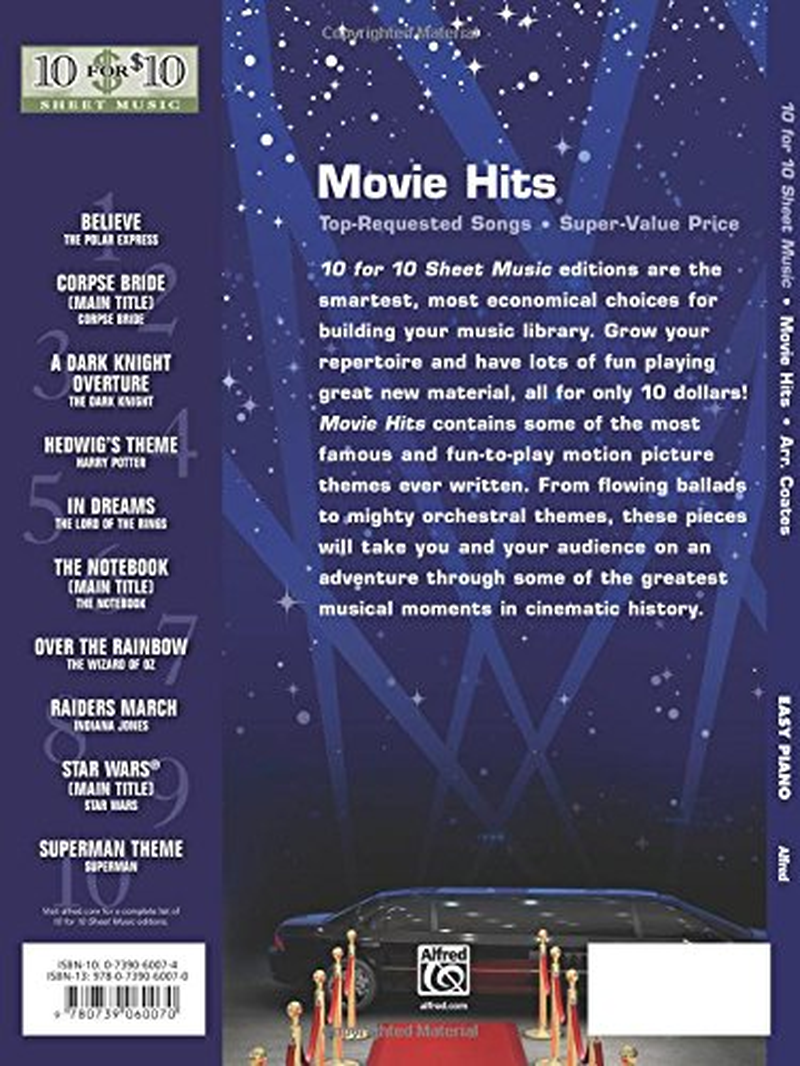 10 for 10 Sheet Music Movie Hits: Easy Piano Solos image number 5
