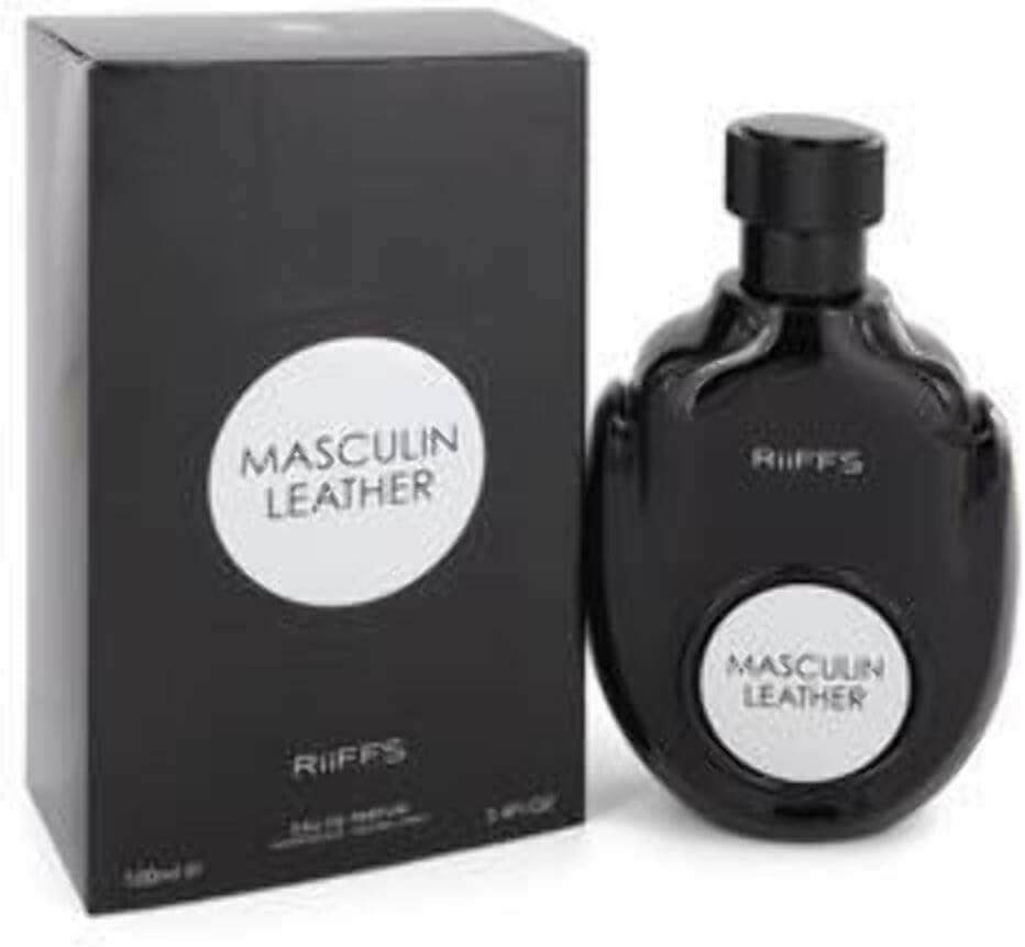 Riiffs Masculin Leather Eau De Perfume Spray for Men, 100 Millilitre