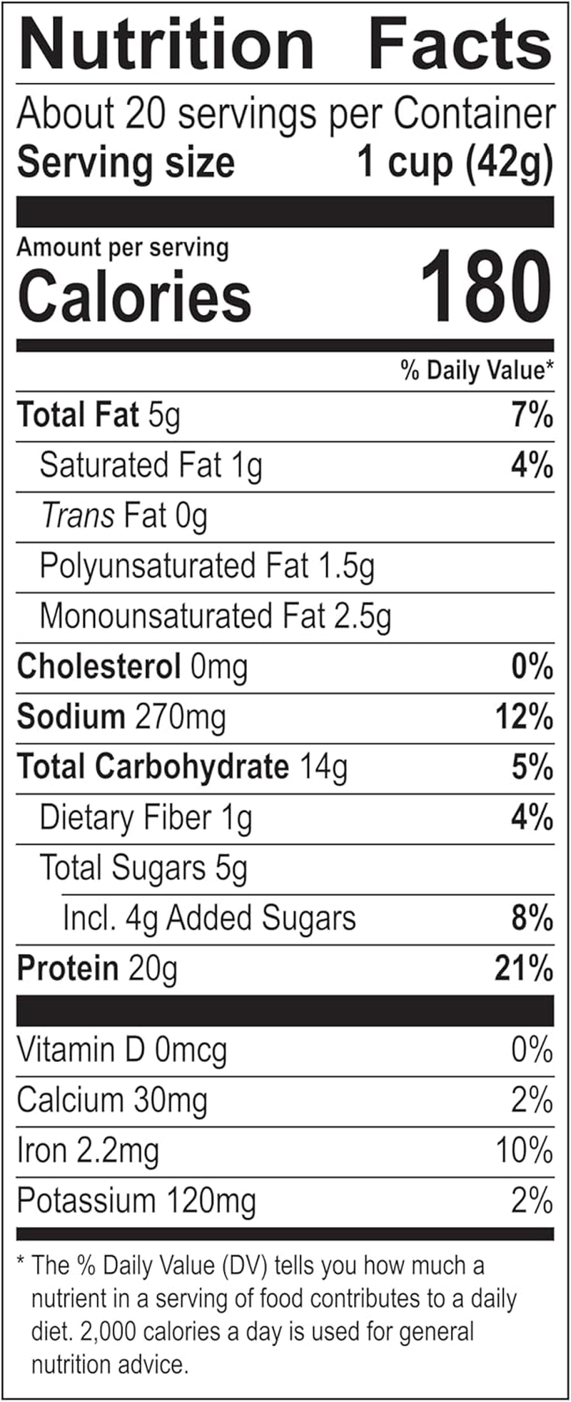 Post Premier Protein Chocolate Almond Cereal, Chocolatey Protein Cereal Flakes with Sliced Almonds, Contains 20G of Protein per Serving, 30 OZ Box image number 4