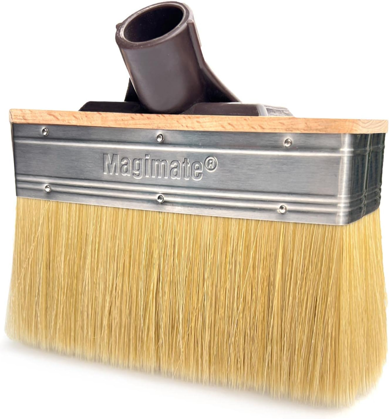 Magimate Deck Stain Brush Applicator &ndash; Wide Thick Soft Paint Brush Head for Quick Stains and Sealers Application on Wood Deck Floor Fence Walls - 7 Inch Extra Large Paintbrush image number 5