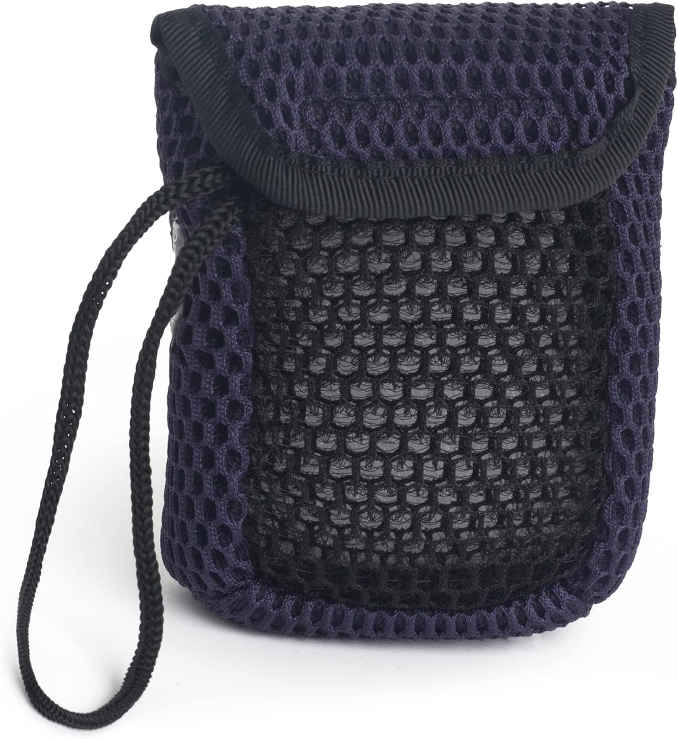 Mainbasics Exfoliating Bar Soap Pouch Dual-Sided Body Scrubber - Fits Standard Soap Bars, Blue image number 5