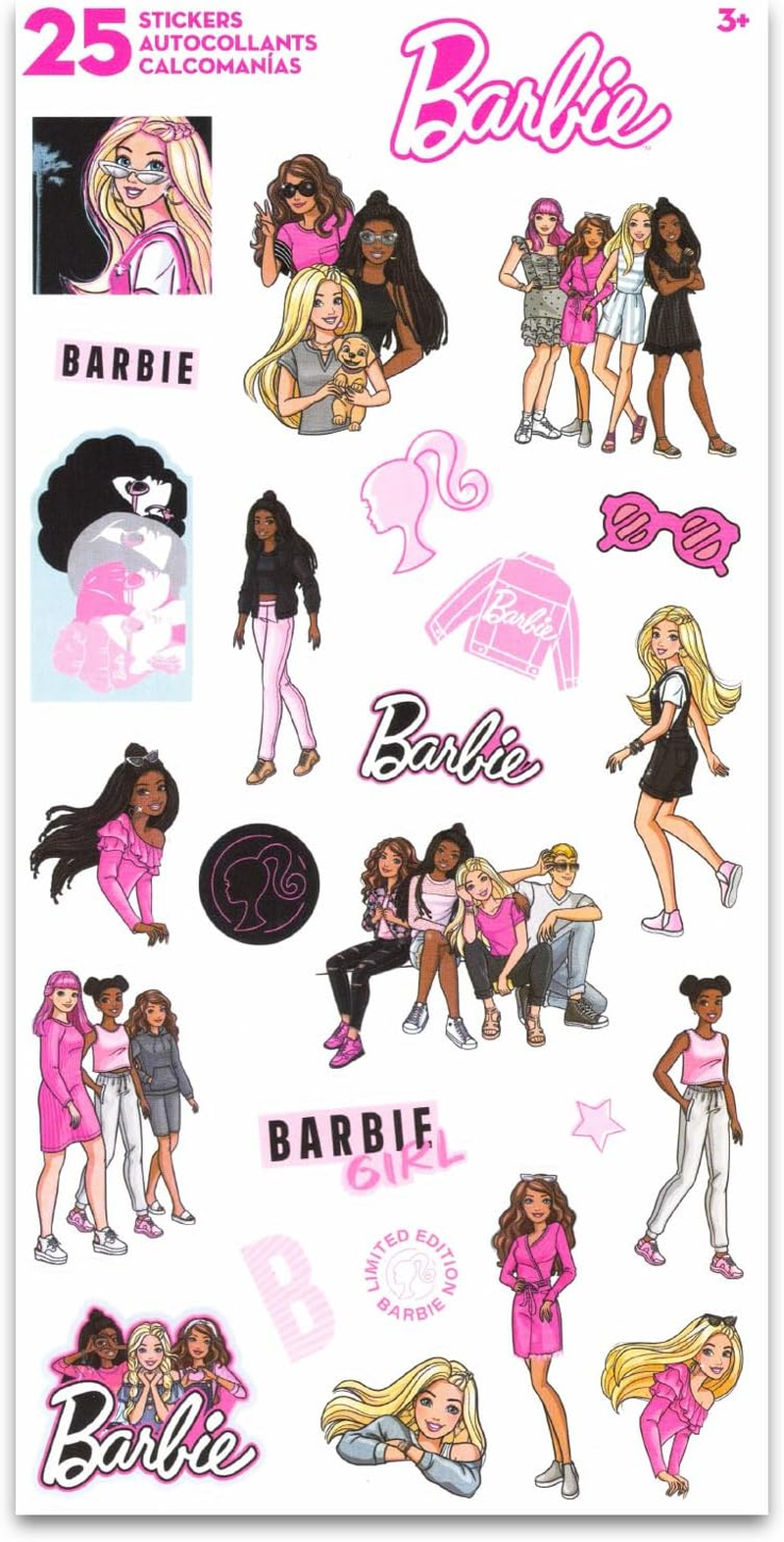 Barbie Backpack and Lunch Bag Set - Bundle with 16" School Bag, Lunch Box, Water Bottle, Stickers, More | Barbie Backpack with Lunchbox for Girls, Kids image number 4