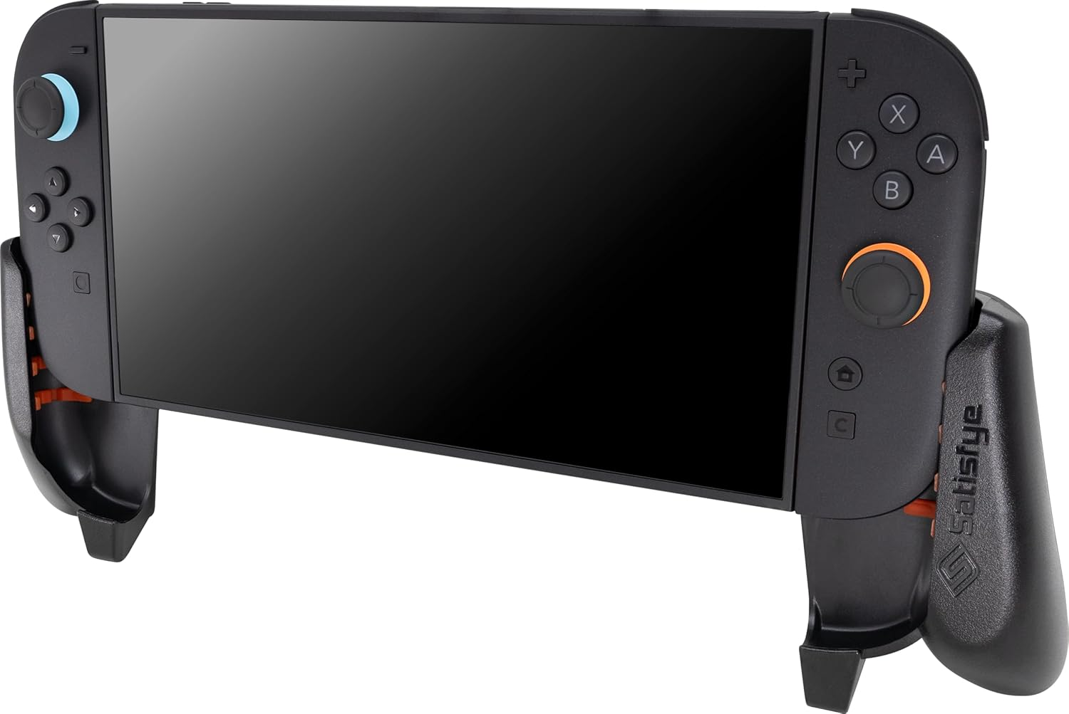 Satisfye Zengrip Pro Slim Bundle, Accessories Compatible with Nintendo Switch - the Bundle Includes: Grip, Slim Case. Bonus: 2 Thumbsticks image number 4