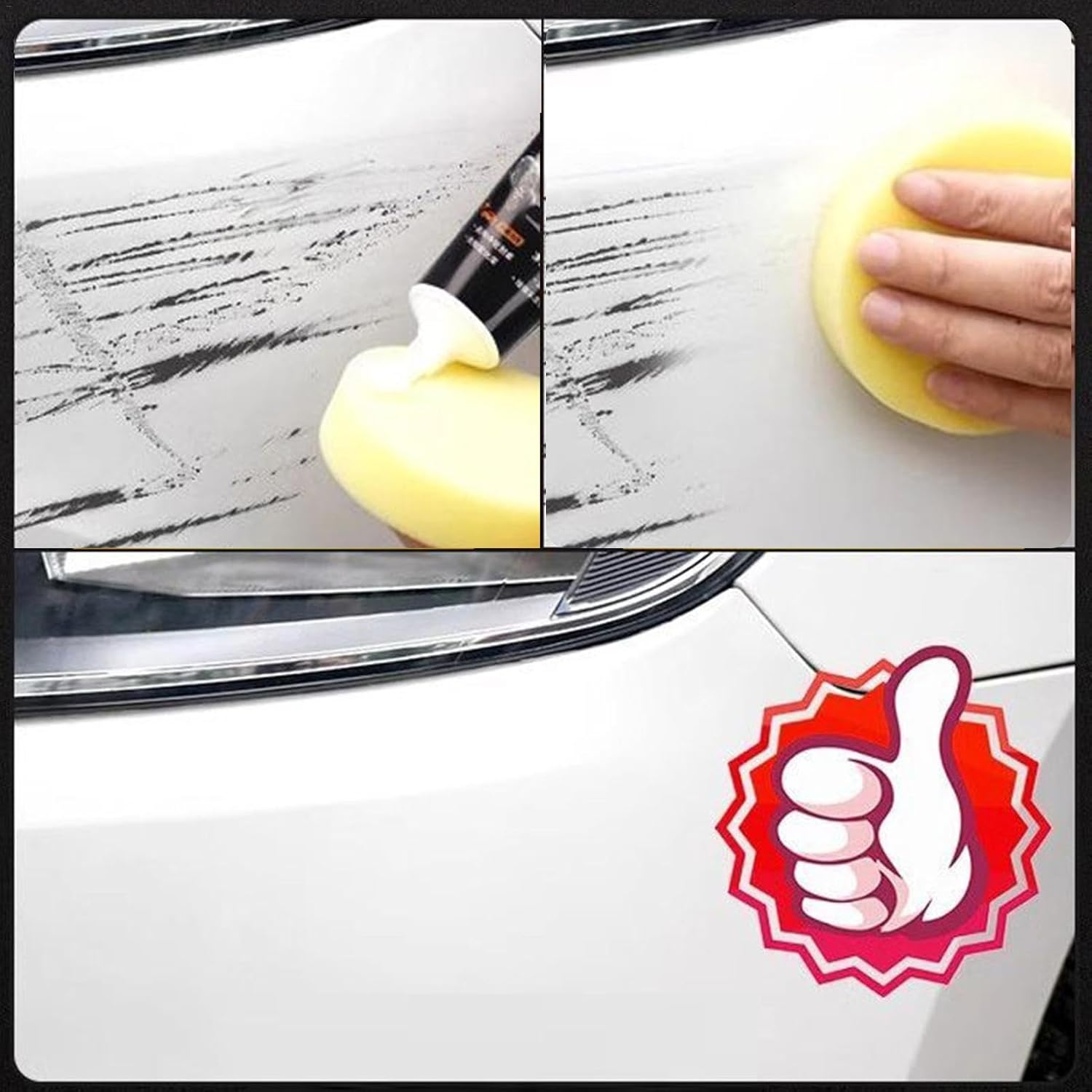 Car Paint Polish Wax,4.05Oz Auto Polish and Paint Restorer - Auto Scratch Repair Liquid Auto Paint Restorer General Scratches Coating Repair image number 5