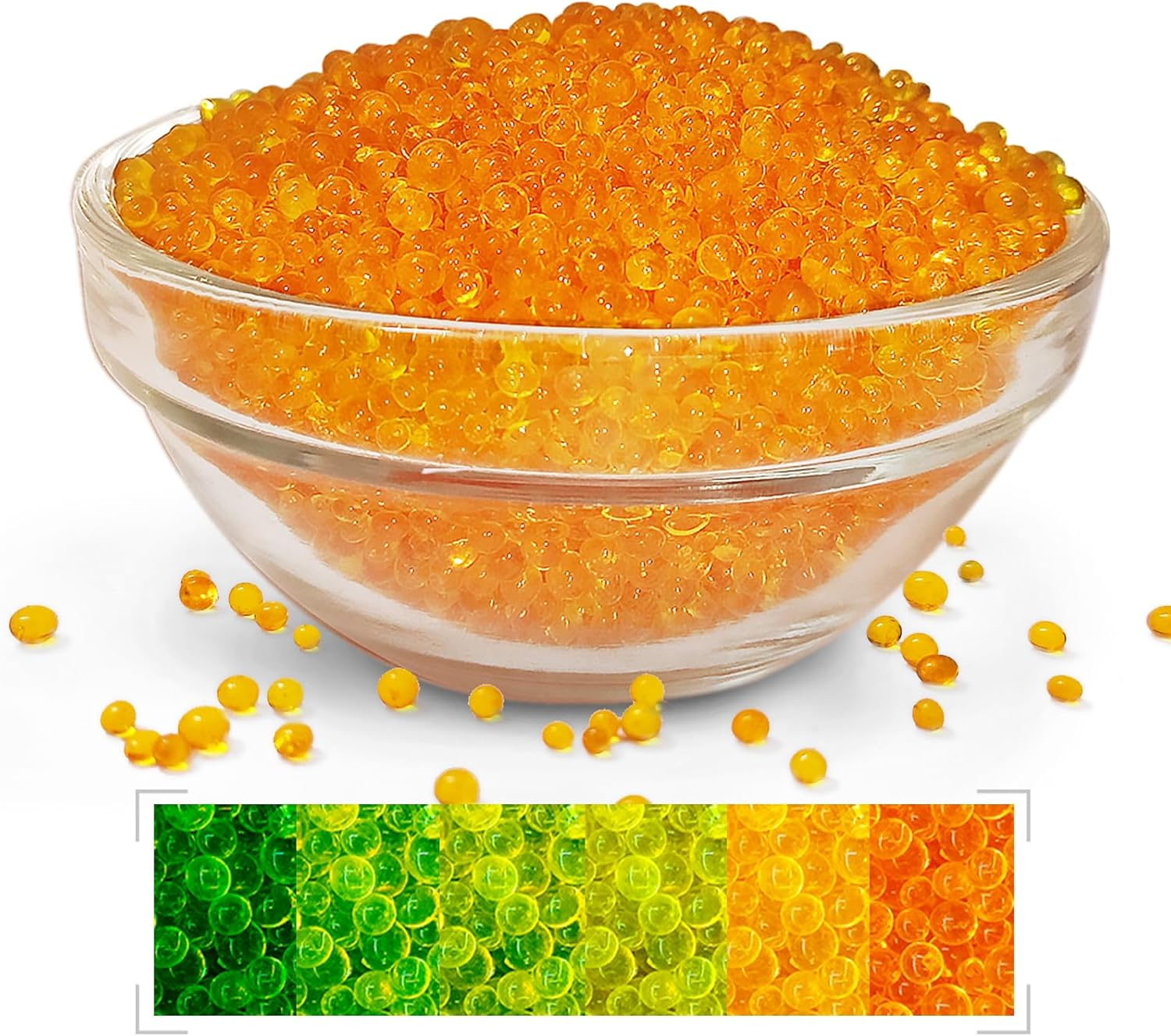 Silica Gel Beads Silica Gel Desiccant Beads, 2LBS Silica Balls, Reusable, with Colour Display, Silica Gel, Desiccant for Filament, Orange Silica Gel Desiccant for 3D Printers image number 3