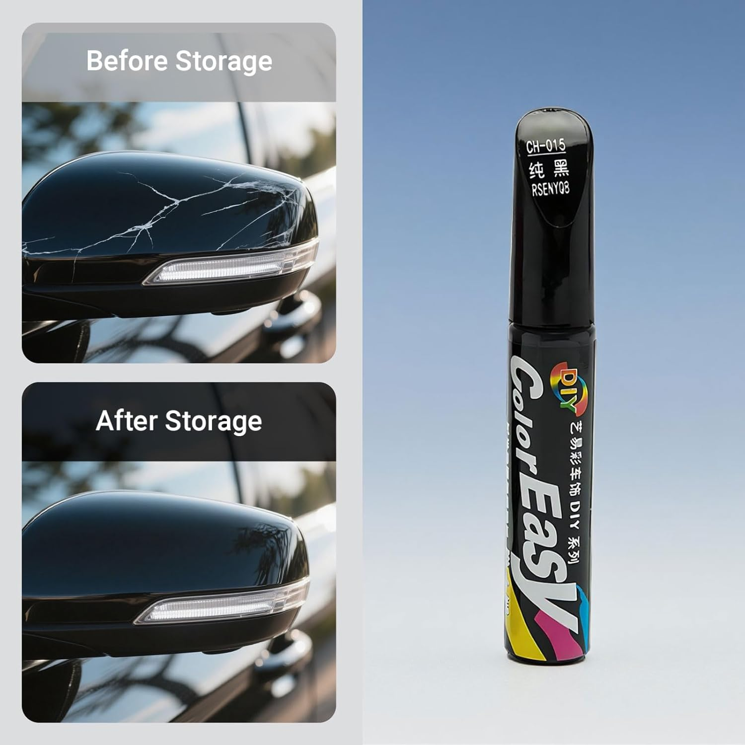 3 Pcs Car Scratch Remover Pen,Touch up Paint Pen,Black Spray Paint, Black Paint Pen for Car Suitable for Cars Repainting Cover and Repair Scratches, Suitable for Cars, Suv, Truck, Rv, Bicycle