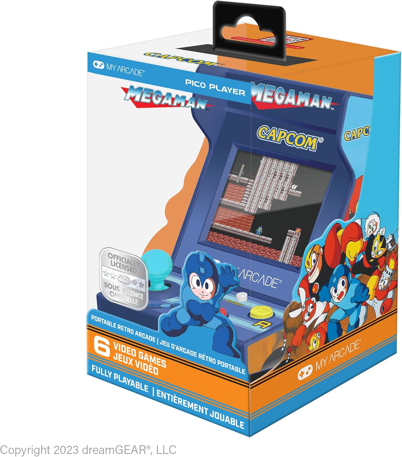 My Arcade DGUNL-7011 Mega Man Pico Player Portable Retro Arcade (6 Games in 1) image number 4