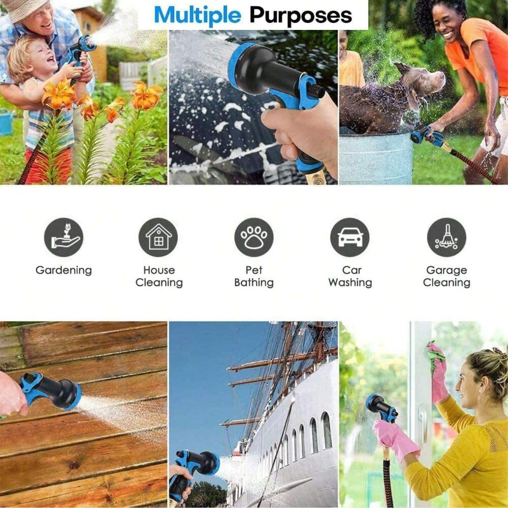 Expandale Garden Hose, Flexible Water Hose with 10 Spray Nozzle, Kink Free Flexible Water Hose, Lightweight and Easy to Store. (22.5M) image number 2