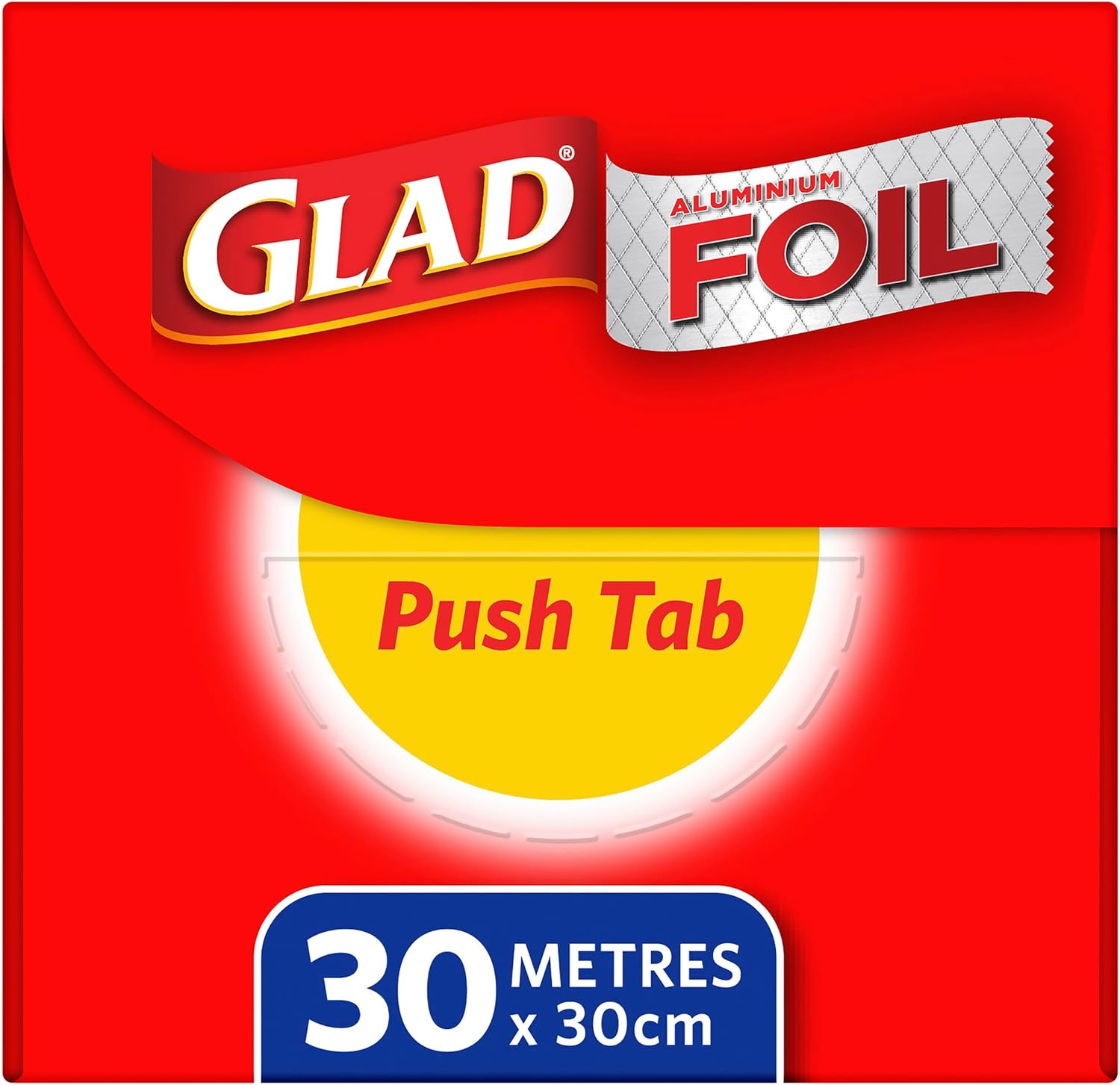 Glad Aluminium Foil, 30 Metre Aluminum Foil for Grilling, Roasting, Baking, and Food Storage to Preserve Freshness, 30M X 30Cm, 1 Count image number 3