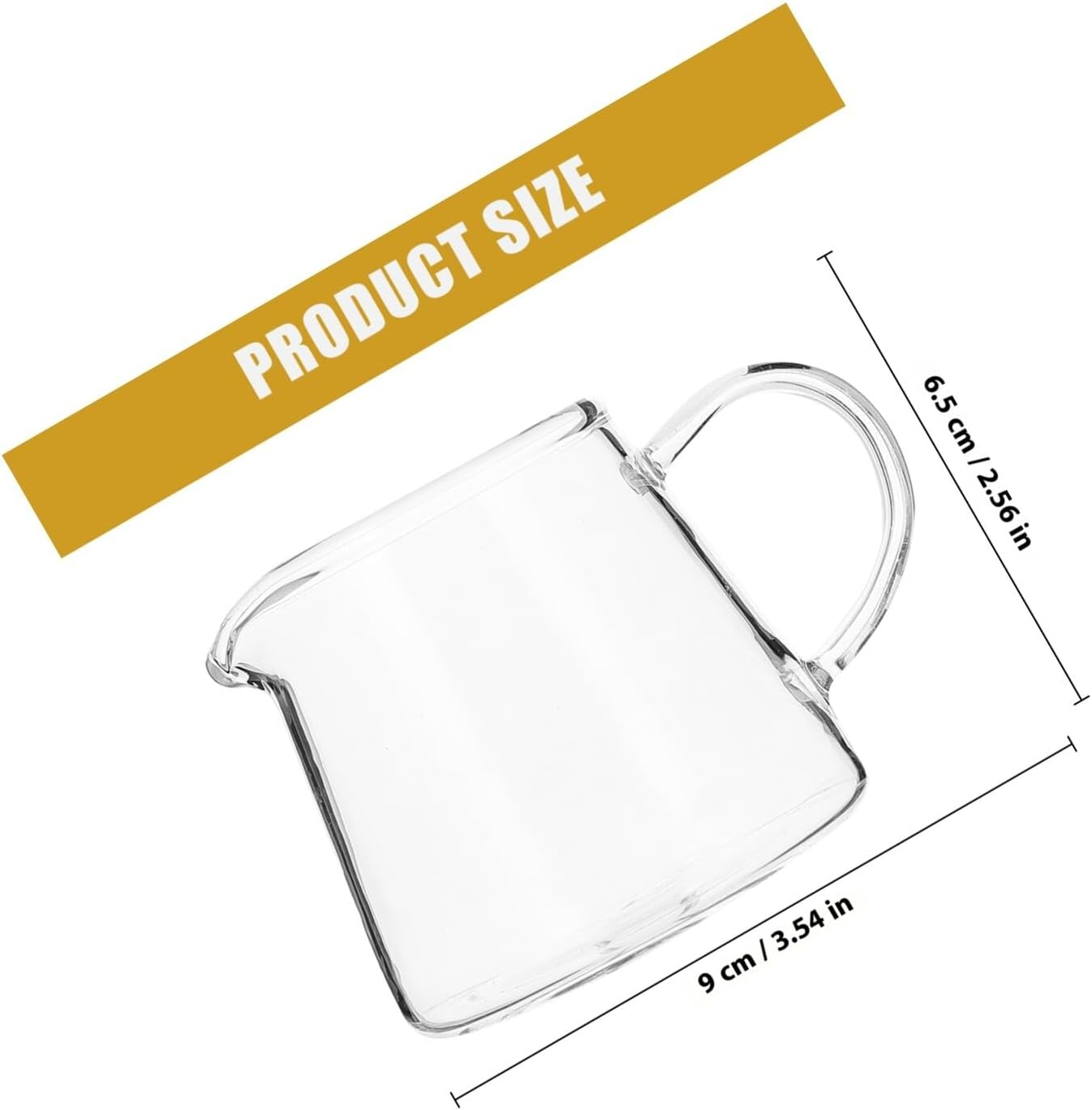 TINEASUR Glass Coffee Milk Cups 120Ml Small Glassware for Home Kitchen Dining 2Pcs Portable Beverage Cups Suitable for Coffee, Juice, Milk Tea image number 1