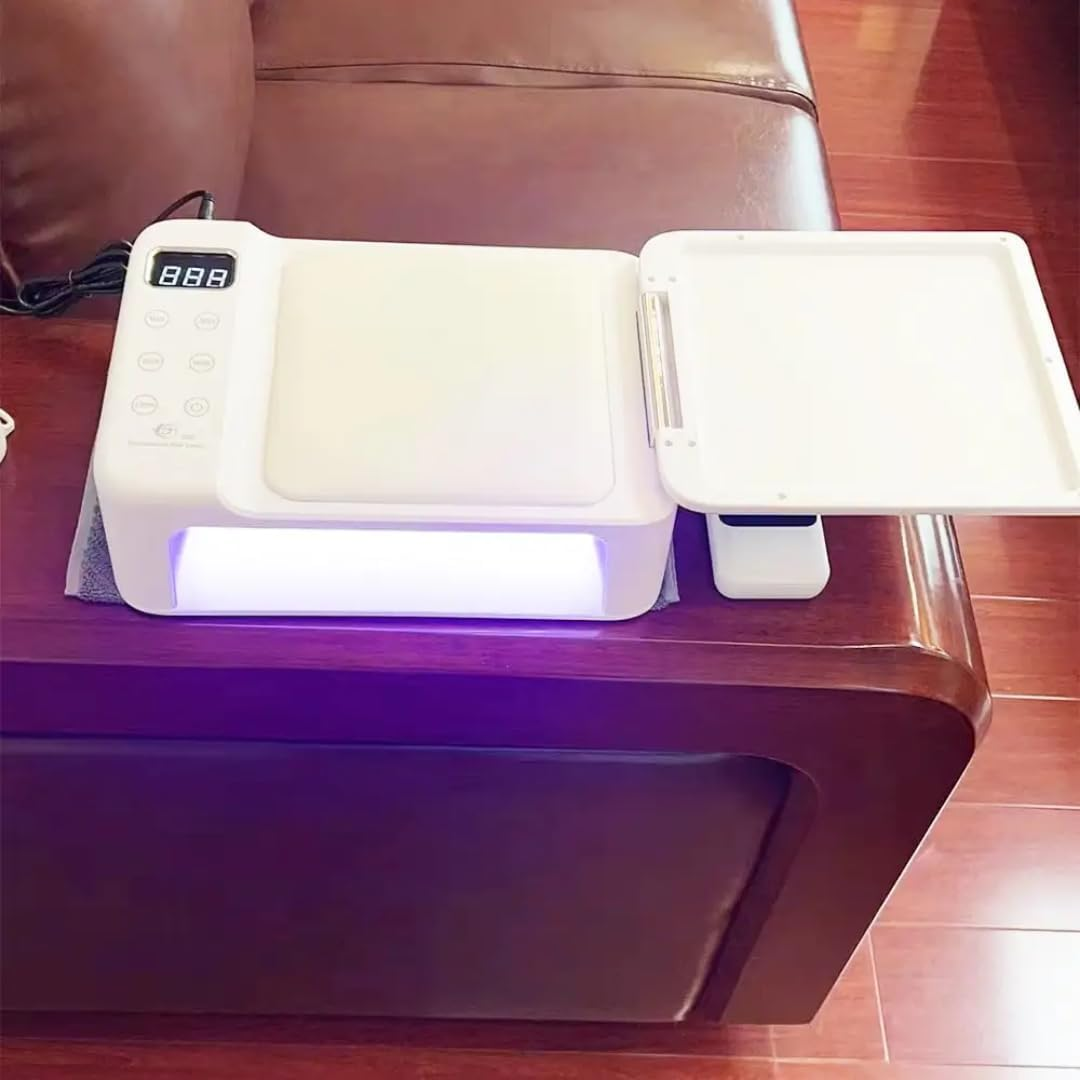 180W UV Nail Lamp Professional LED Gel Polish Dryer, Manicure Art Curing Nail Light, 63 Lamp Beads, with LED Display Screen image number 5