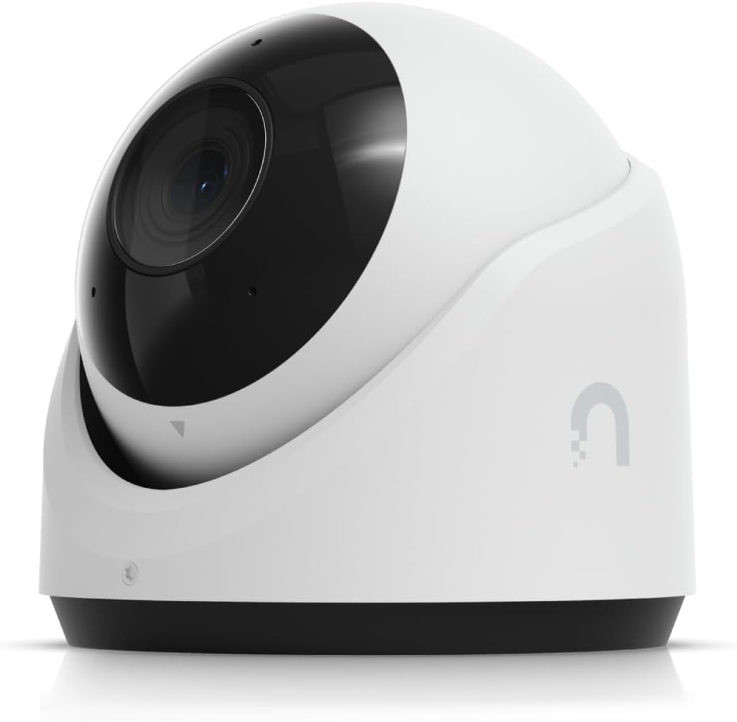 Ubiquiti Unifi G6 Turret White Surveillance Camera, 4K Resolution, 109.9&deg; FOV, 30M IR Night Vision, AI Smart Detections, Tamper-Resistant, Microphone, All-Weather, IP66 Outdoor Ready image number 1