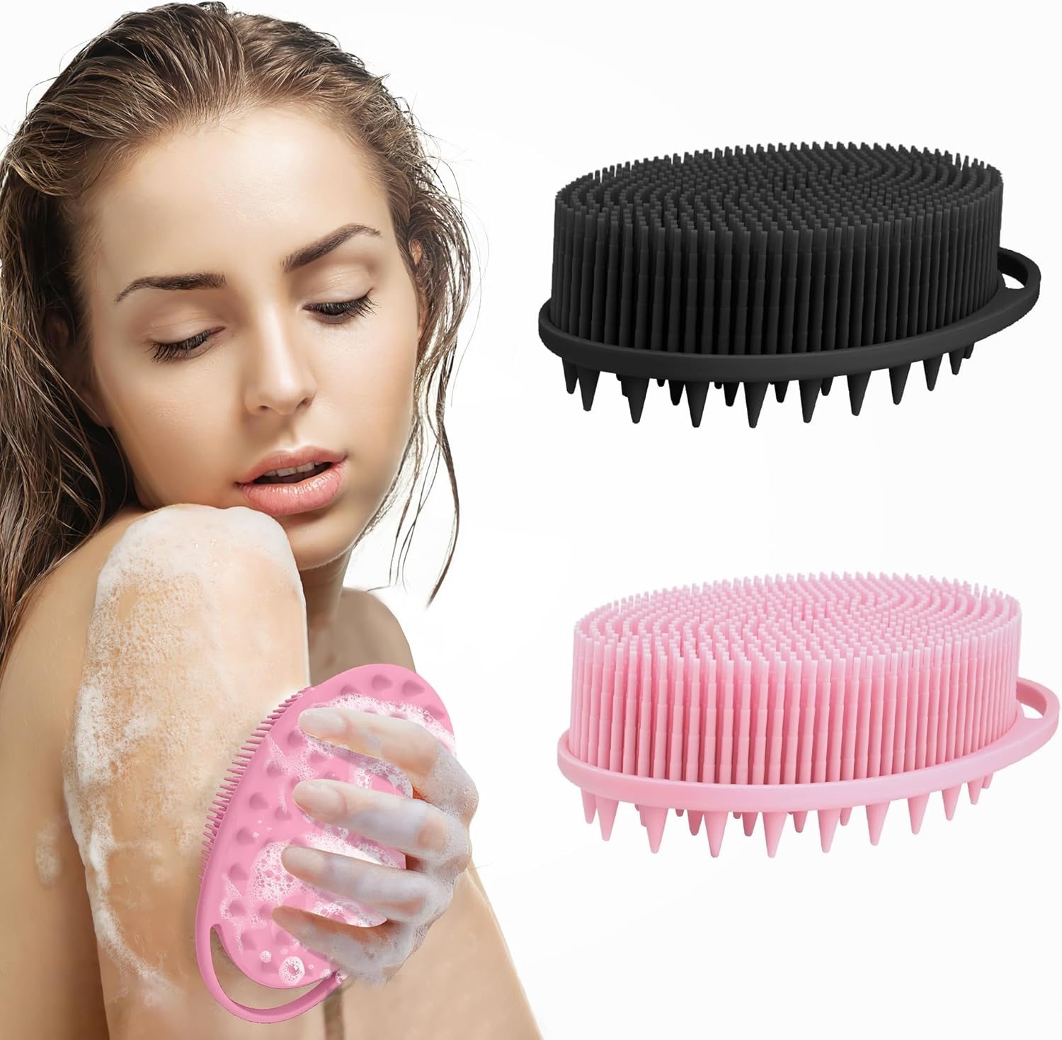Silicone Body Scrubber Silicone Loofah Silicone Shower Scrubber Silicone Loofah Silicone Body Scrubber Silicone Face Scrubber Exfoliating Body Scrubber Shower Scrubber Body Silicone Loofah Men