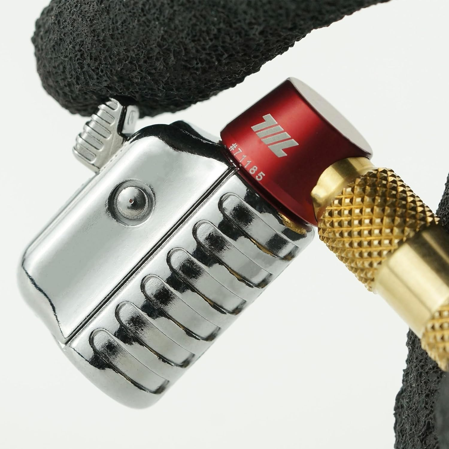 711L Schrader Air Chuck - Snap & Lock Inflator Attachment for Bicycle, Bike, Motorcycle, Car Tires with Shrader Valves (Brass) image number 1