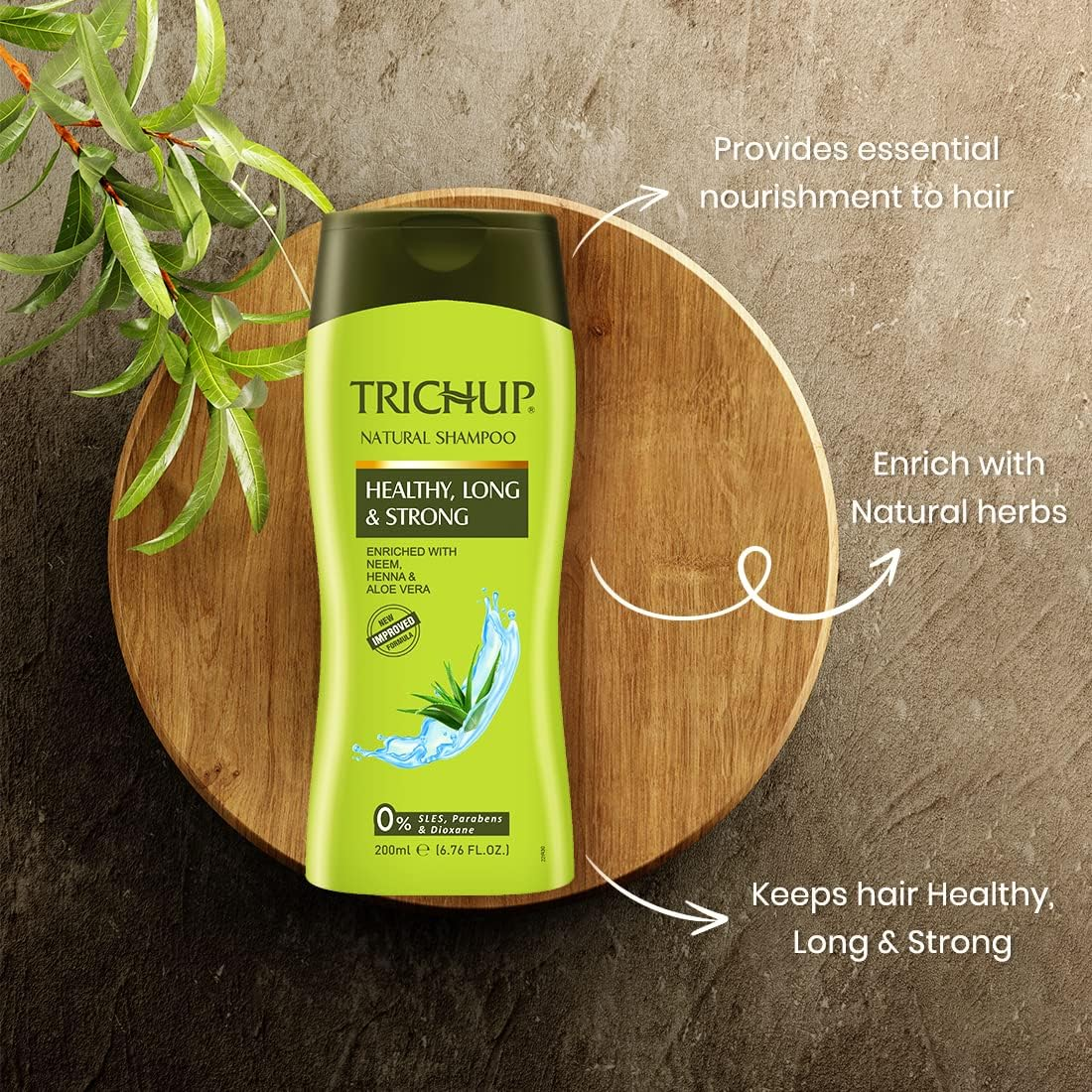 Trichup Healthy Hair Care Kit (Healthy Long & Strong Oil (200Ml), Health Long & Strong Shampoo (200Ml), Healthy Long & Strong Cream (200Ml) (PACK of 3)