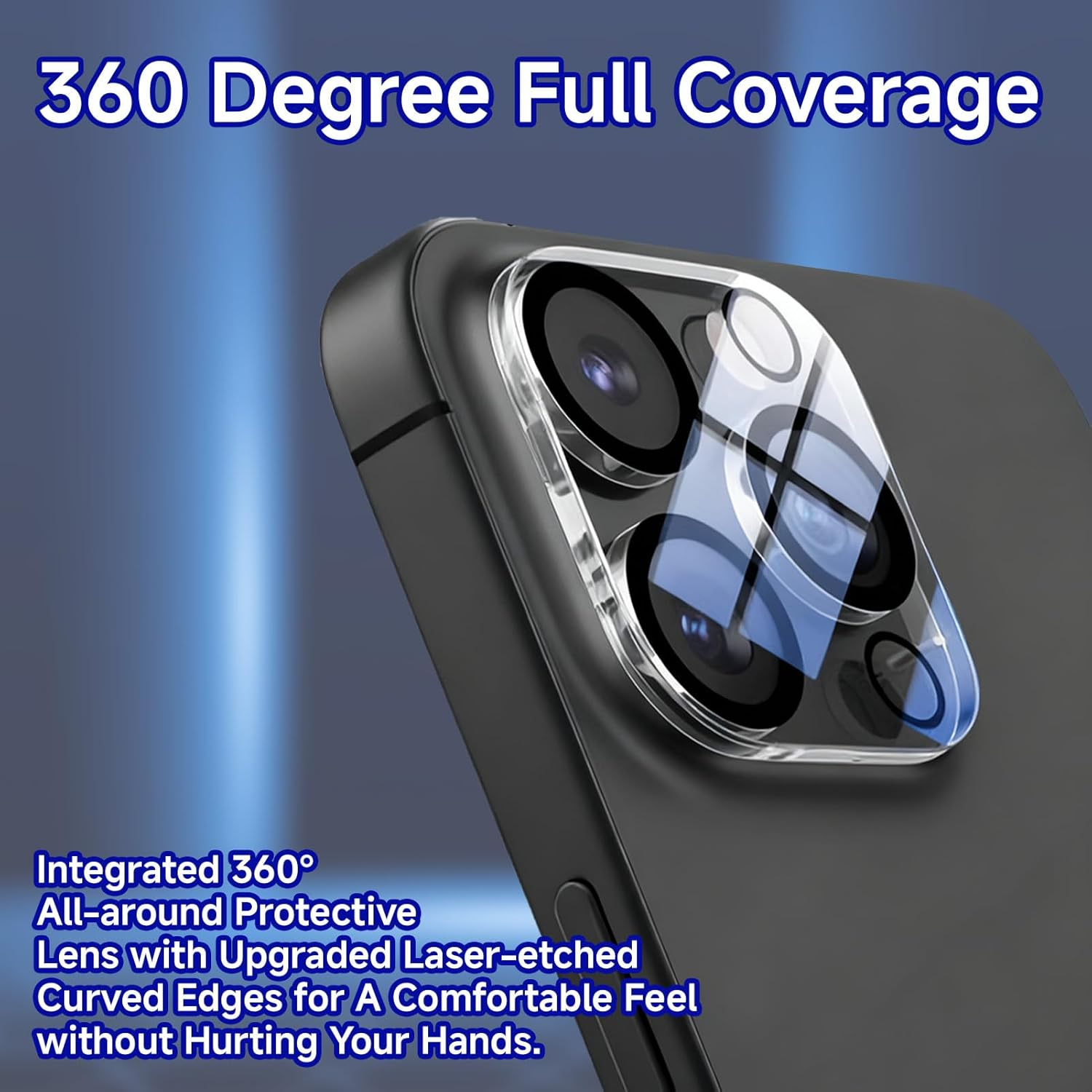 Teccfly 3-Pack Iphone 16 Pro/Iphone 16 Pro Max Camera Lens Protector, 9H Tempered Glass, Case Friendly,Night Circle,No-Bubble HD Clarity,Full Cover (Iphone 16 Pro/Iphone 16 Pro Max) image number 5