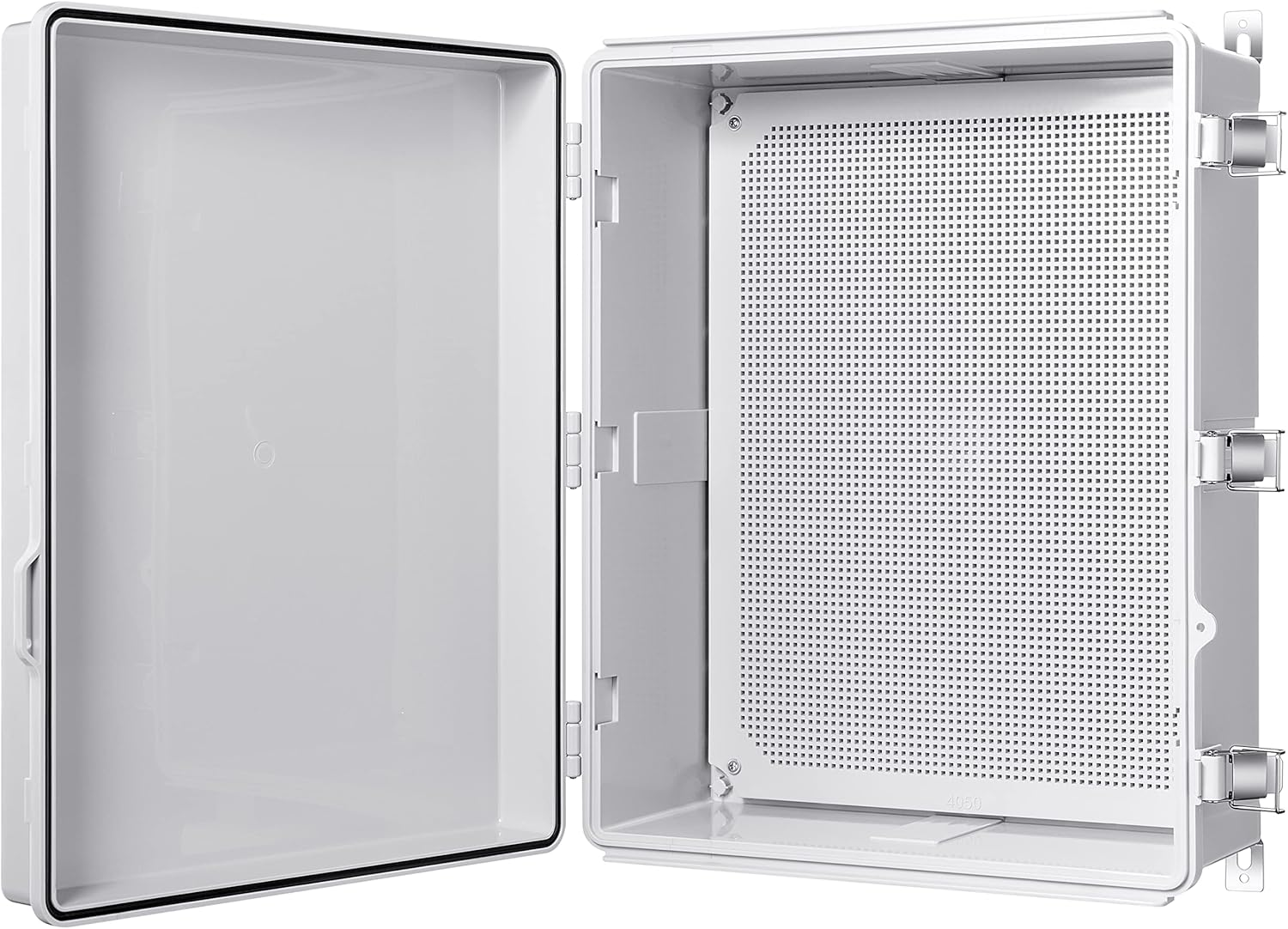 Gratury Junction Box, IP67 Waterproof Plastic Enclosure for Electrical Project, Hinged Transparent Cover, Includes Mounting Plate and Wall Bracket 220&times;170&times;110Mm (8.6"&times;6.7"&times;4.3" TC) image number 3