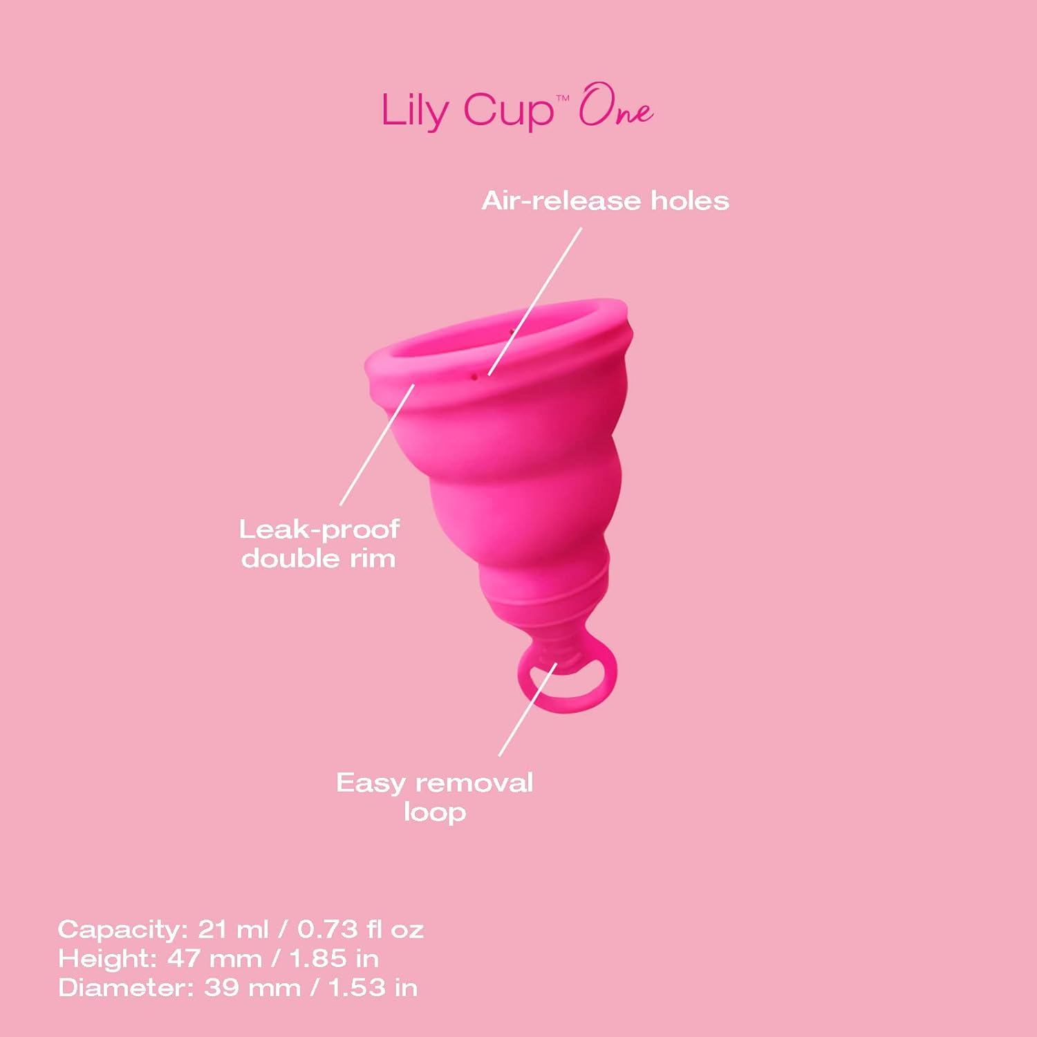 Intimina Lily Cup One - the Collapsible Menstrual Cup for Beginners, Period Cup for Teens image number 4