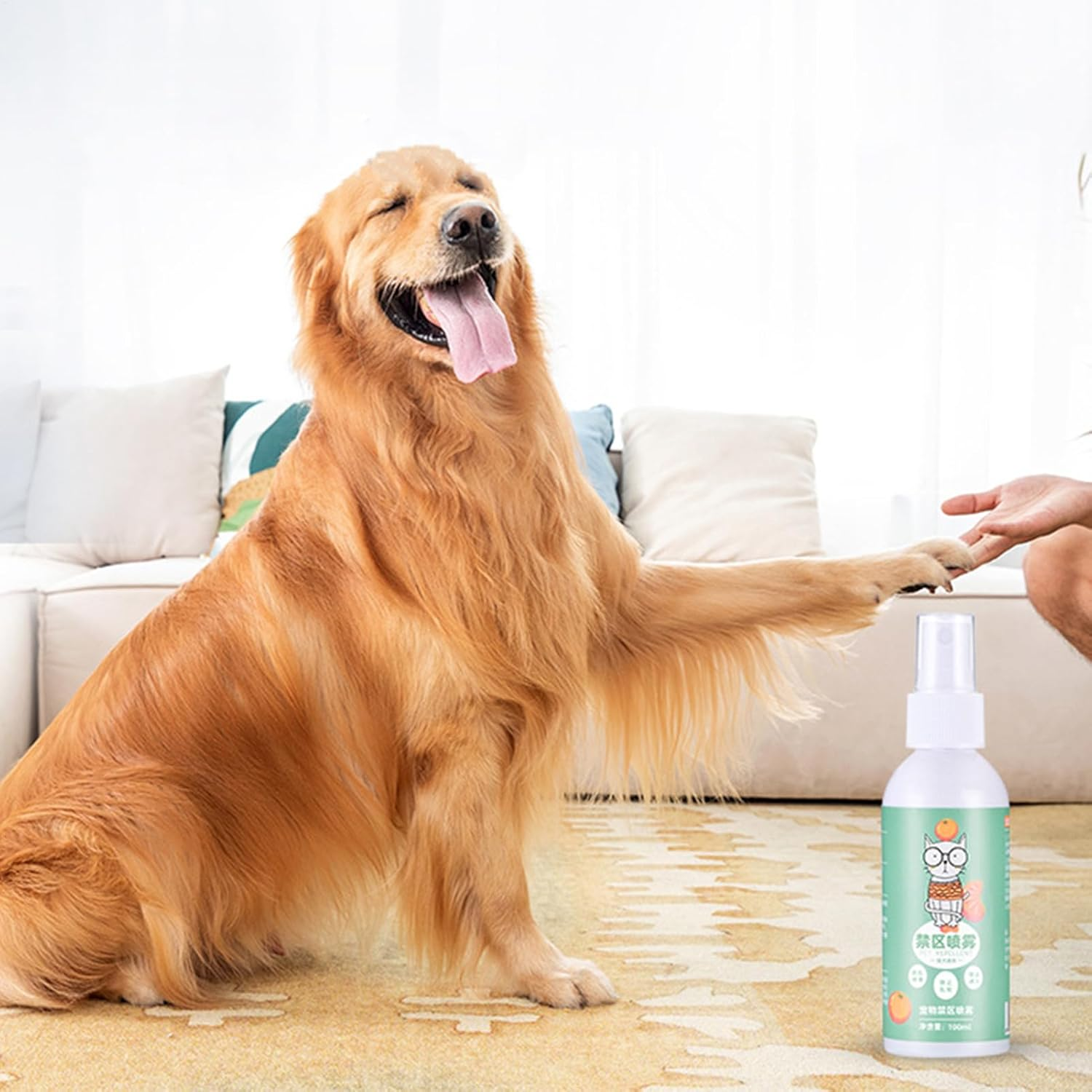 Cat Deter Spray, Cat Spray to Stop Scratching Furniture, Pet Behavior Training Solution to Protect Floors Plants Walls Home Cords Carpets Shoes Indoor Areas image number 5