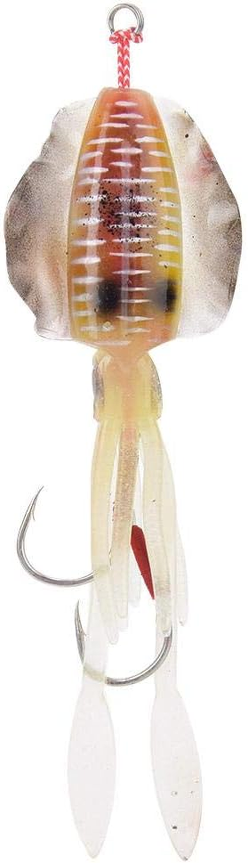 Fishing Lures, Soft Luminous Fishing Bait Squid Jig Fishing Tackle Octopus Squid Lure Fishing Tackle Accessory for Saltwater Ocean Fishing image number 4