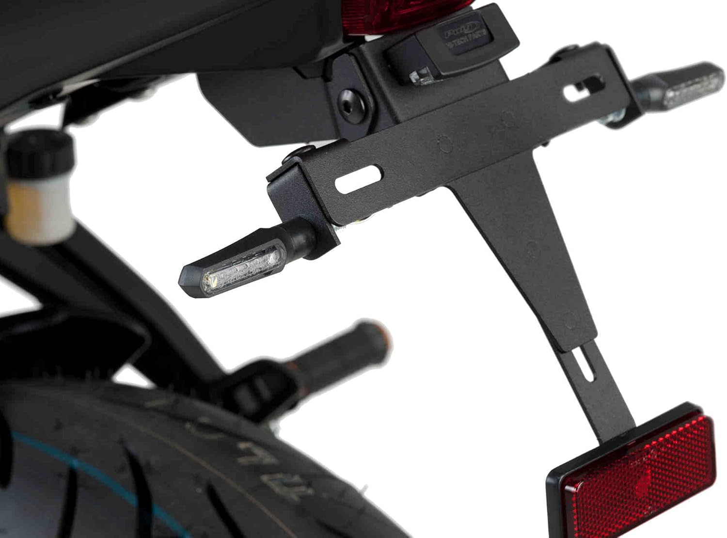 Puig 9151N Front LED Turn Signal Curve Clear Lens, Black Base, 60 X 25 Mm, Set of 2 image number 2