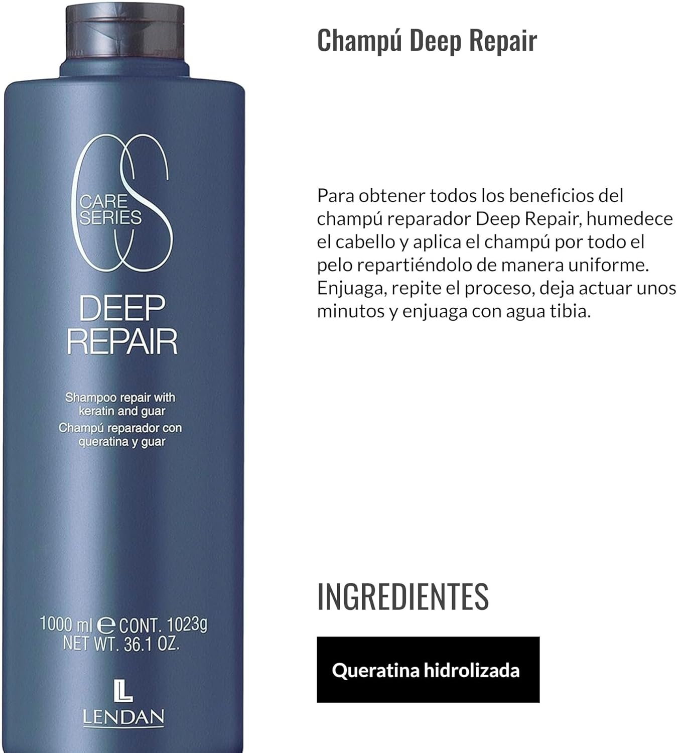 Lendan LD CS Deep Repair Repair Shampoo - 1000Ml image number 1