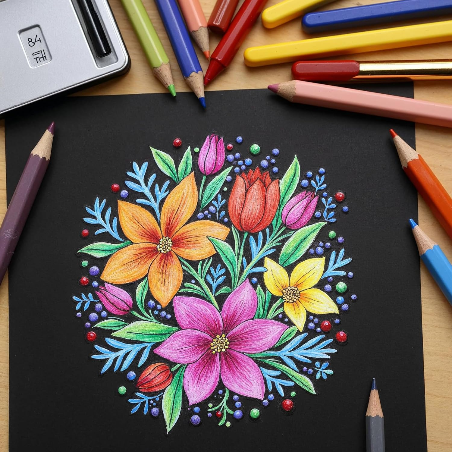 50 Sheets A4 Black Cardstock Paper for DIY Projects and Crafts - 250Gsm Thick Black Cardstock for Printing, Drawing, and Invitations. Size 297X210Mm, Compatible with Laser and Inkjet Printers image number 4