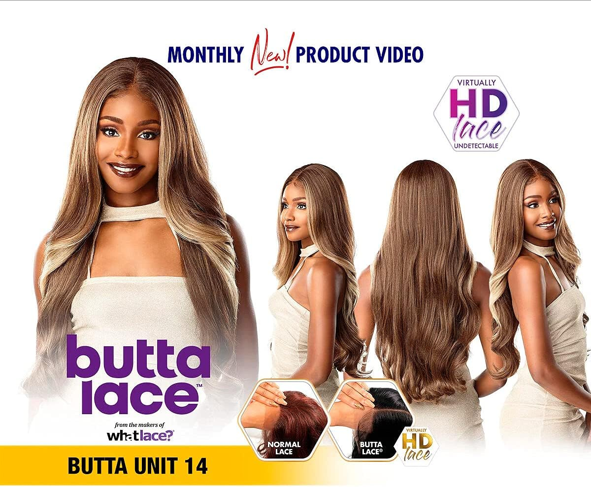 Sensationnel Butta Lace Wigs - Unit 14 Extra Wide 5 Inch Deep Parting Synthetic Preplucked Hairline Glueless Lacefront (BALAYAGEMOCHA) image number 5